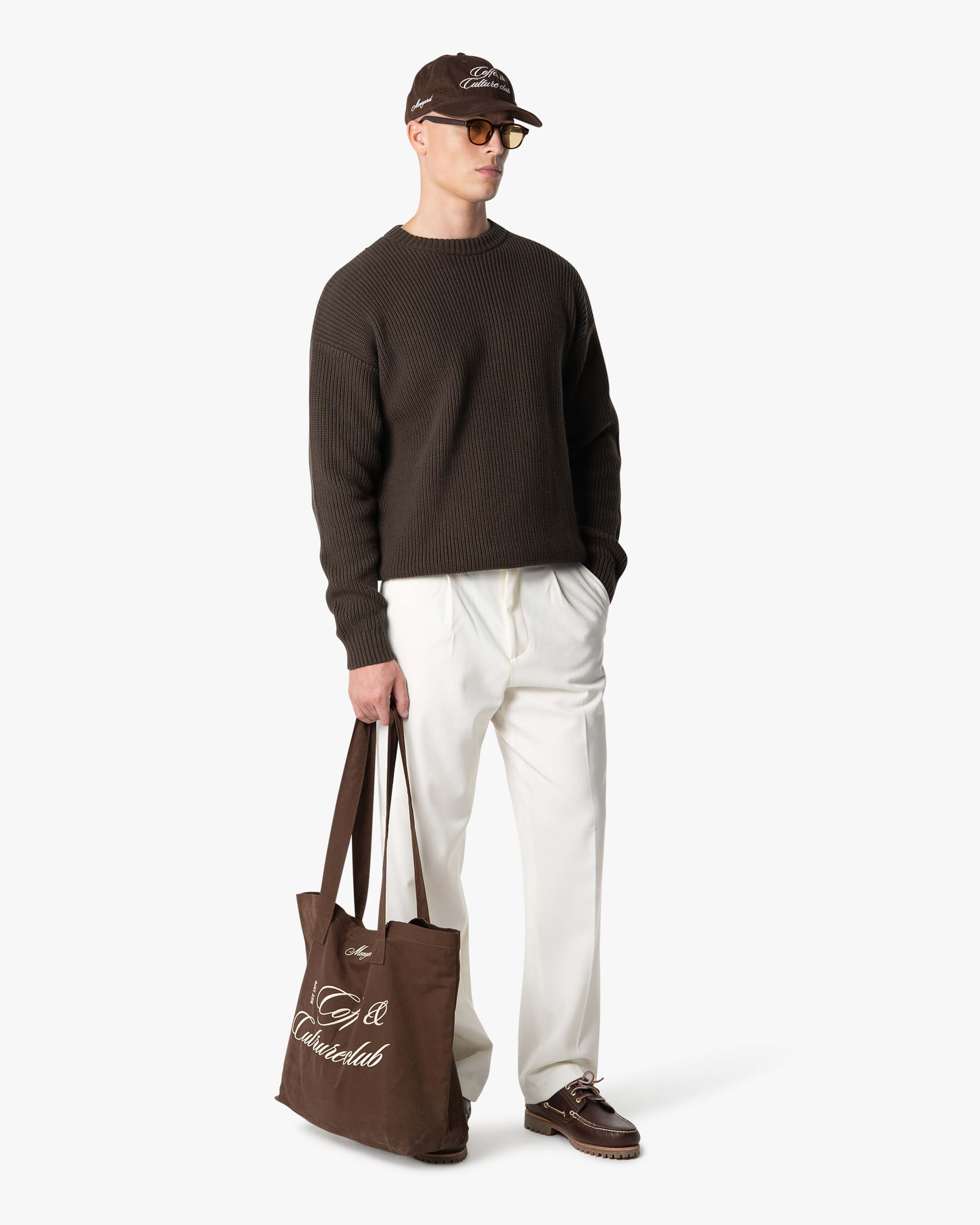 Naval Knitted Cotton Sweater