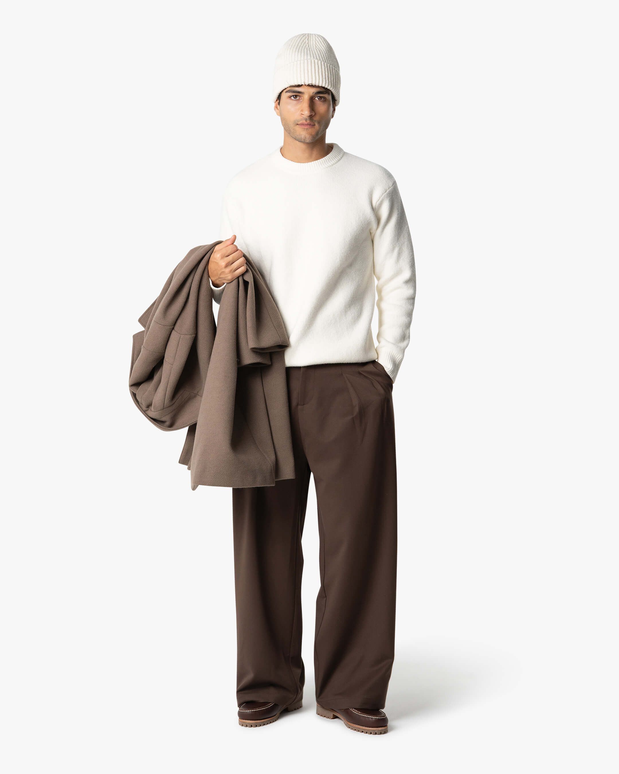 Nuvola Knitted Cotton Crewneck