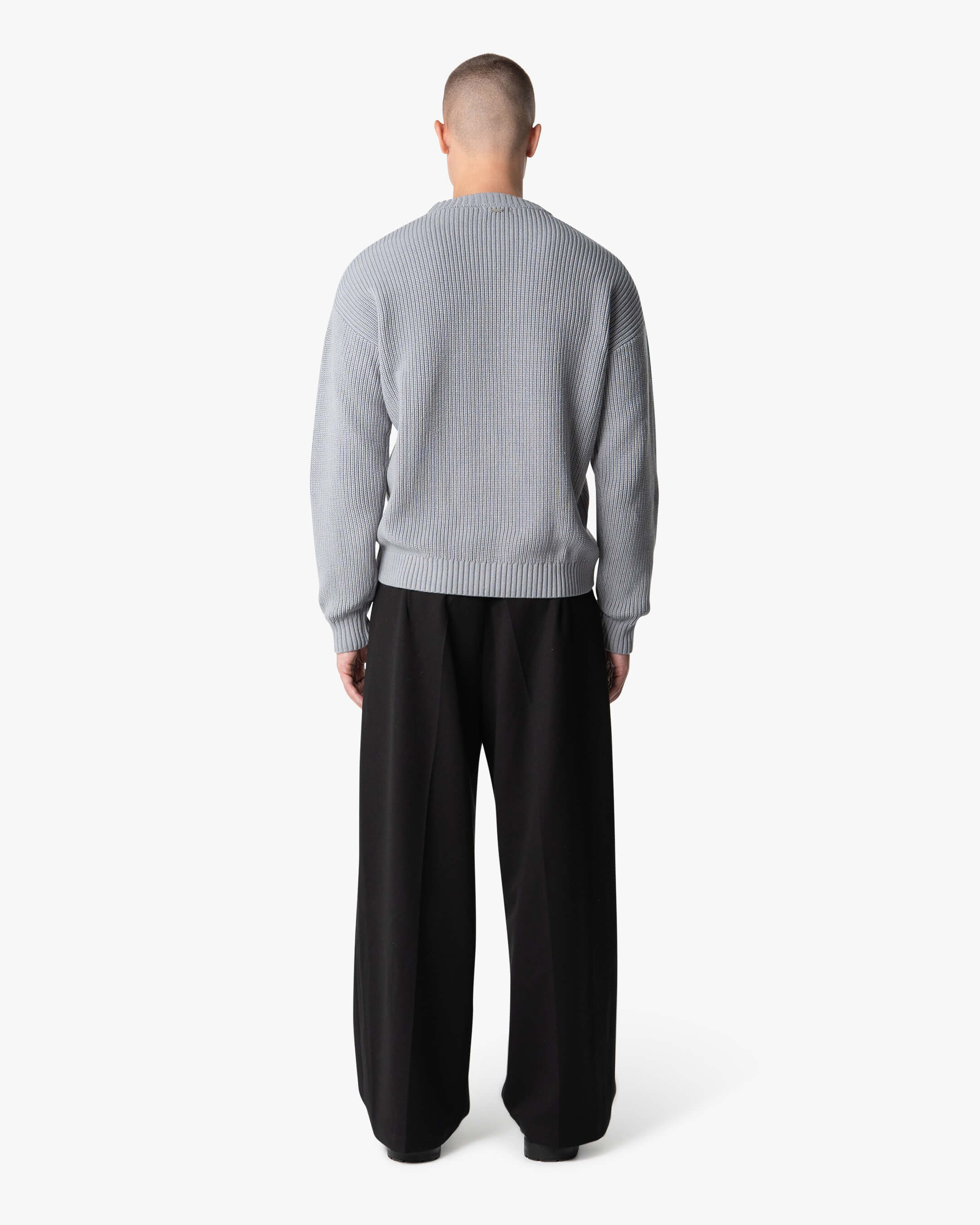 Naval Knitted Cotton Sweater