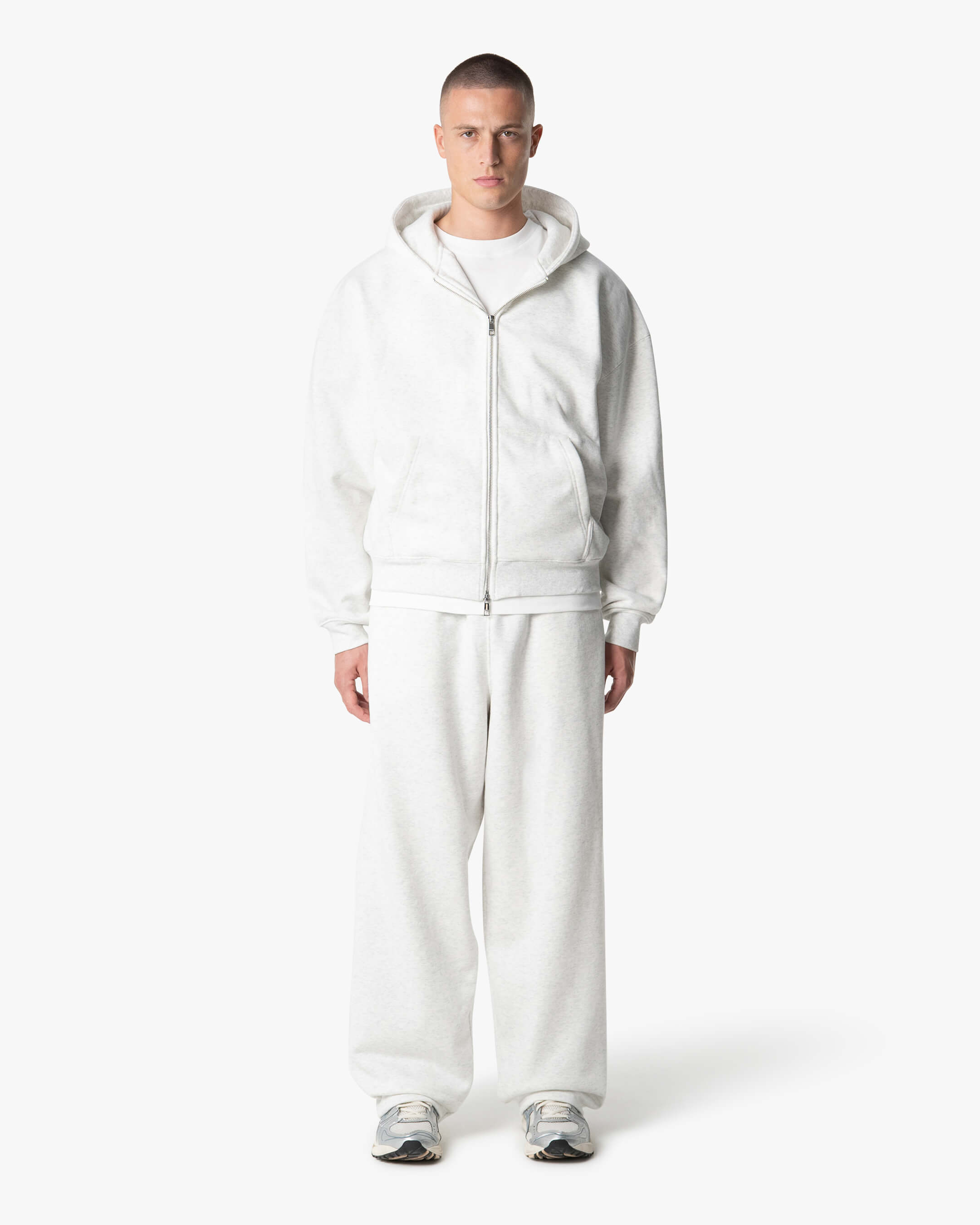 Oversized Blank Zip Hoodie