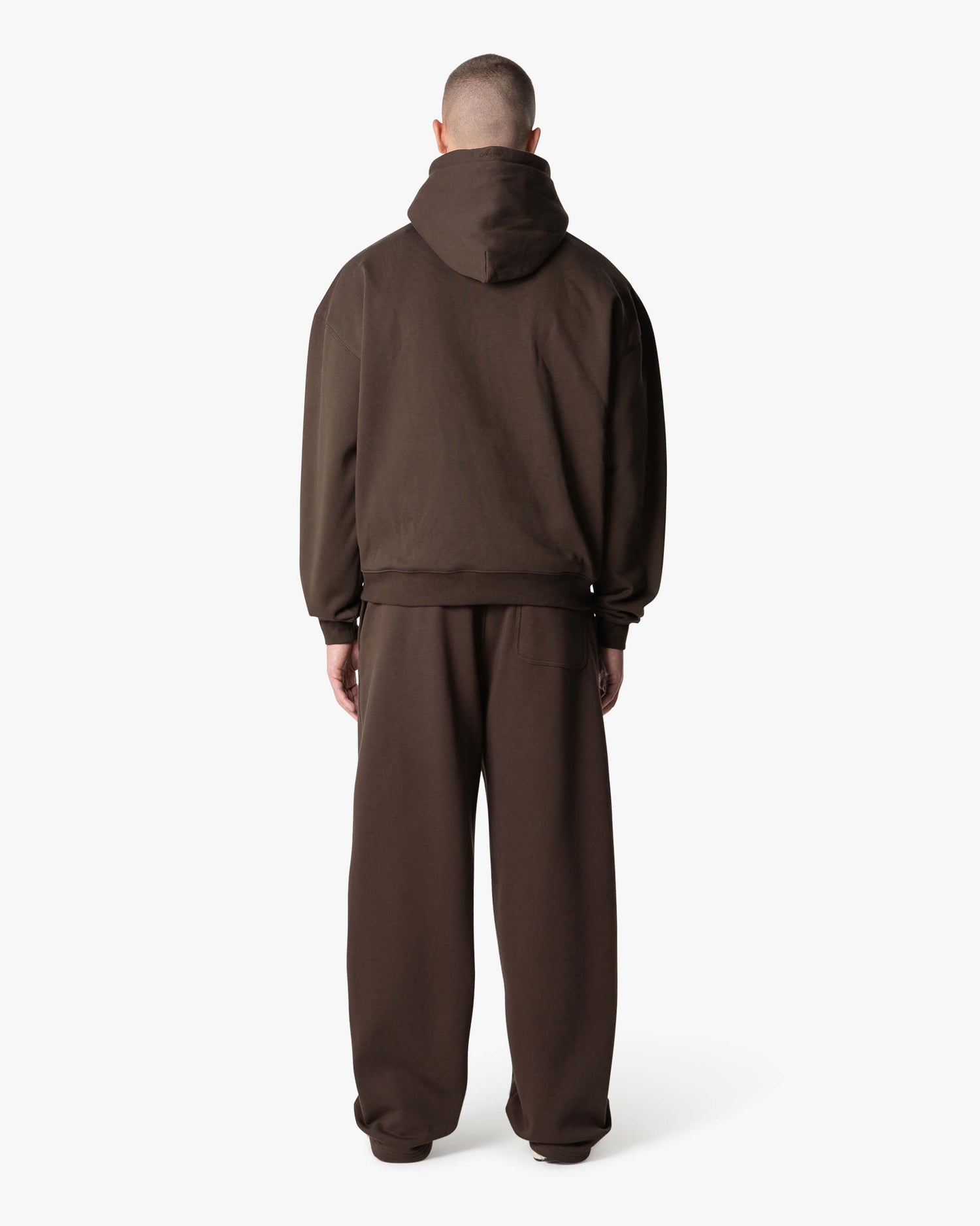 Oversized Blank Sweatpants | Brown