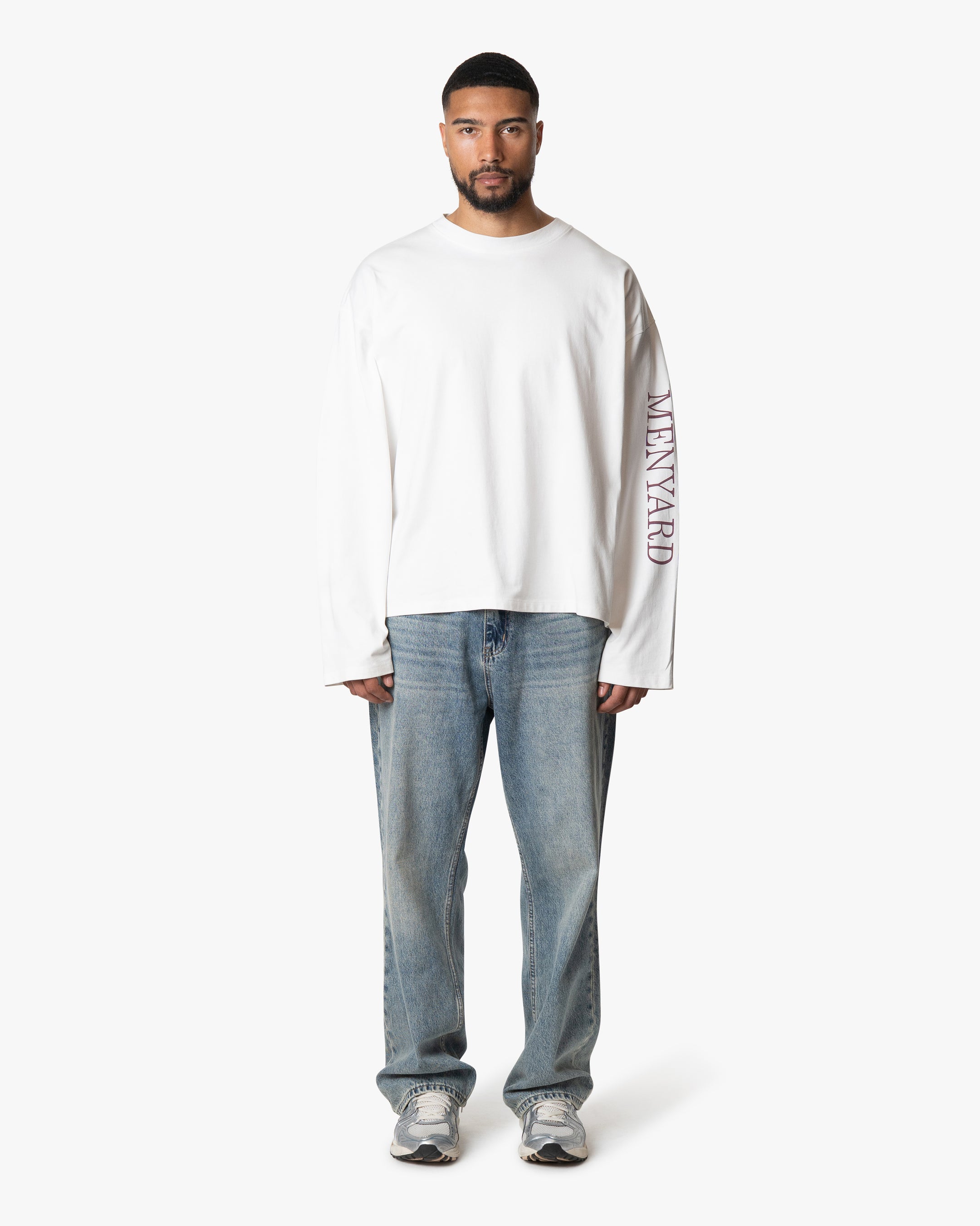 Iconic Logo Boxy Longsleeve | White