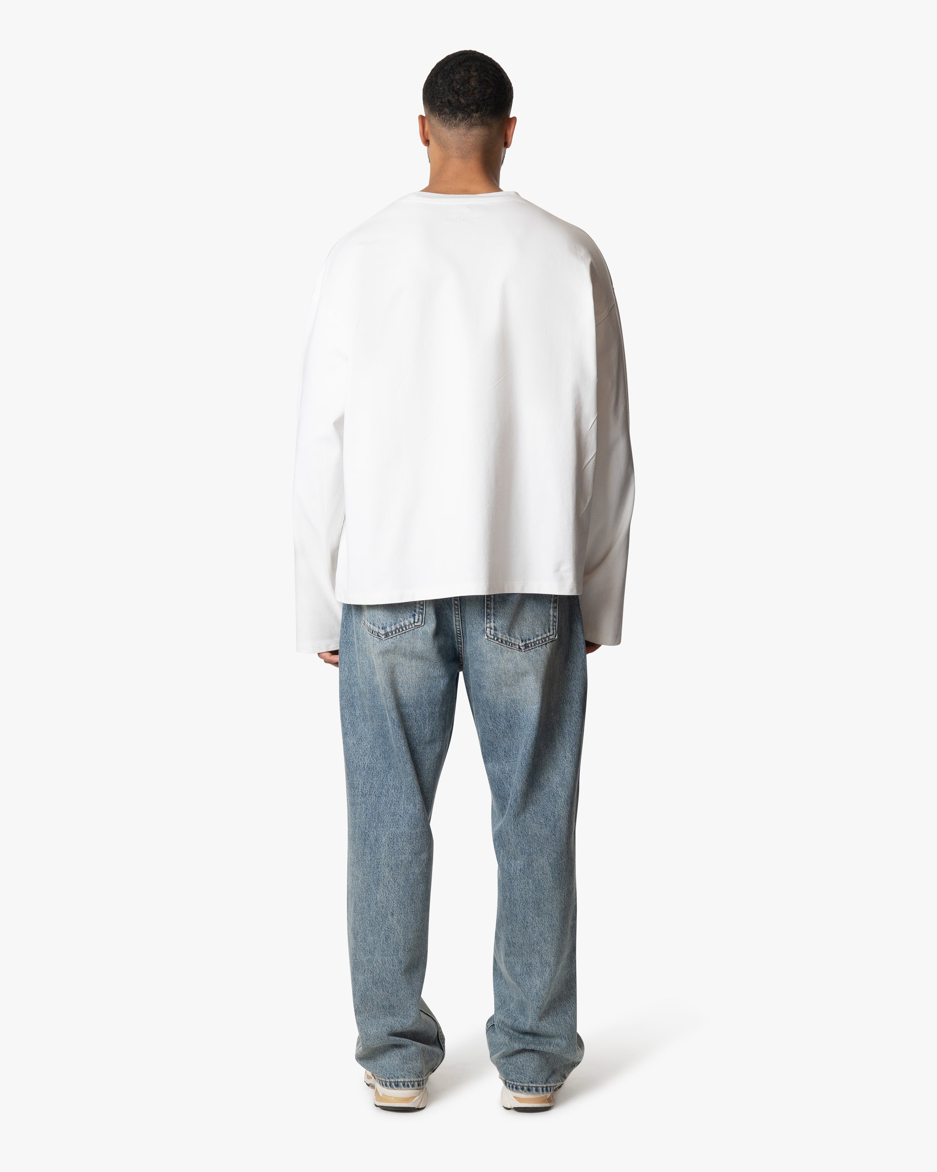 Iconic Logo Boxy Longsleeve | White