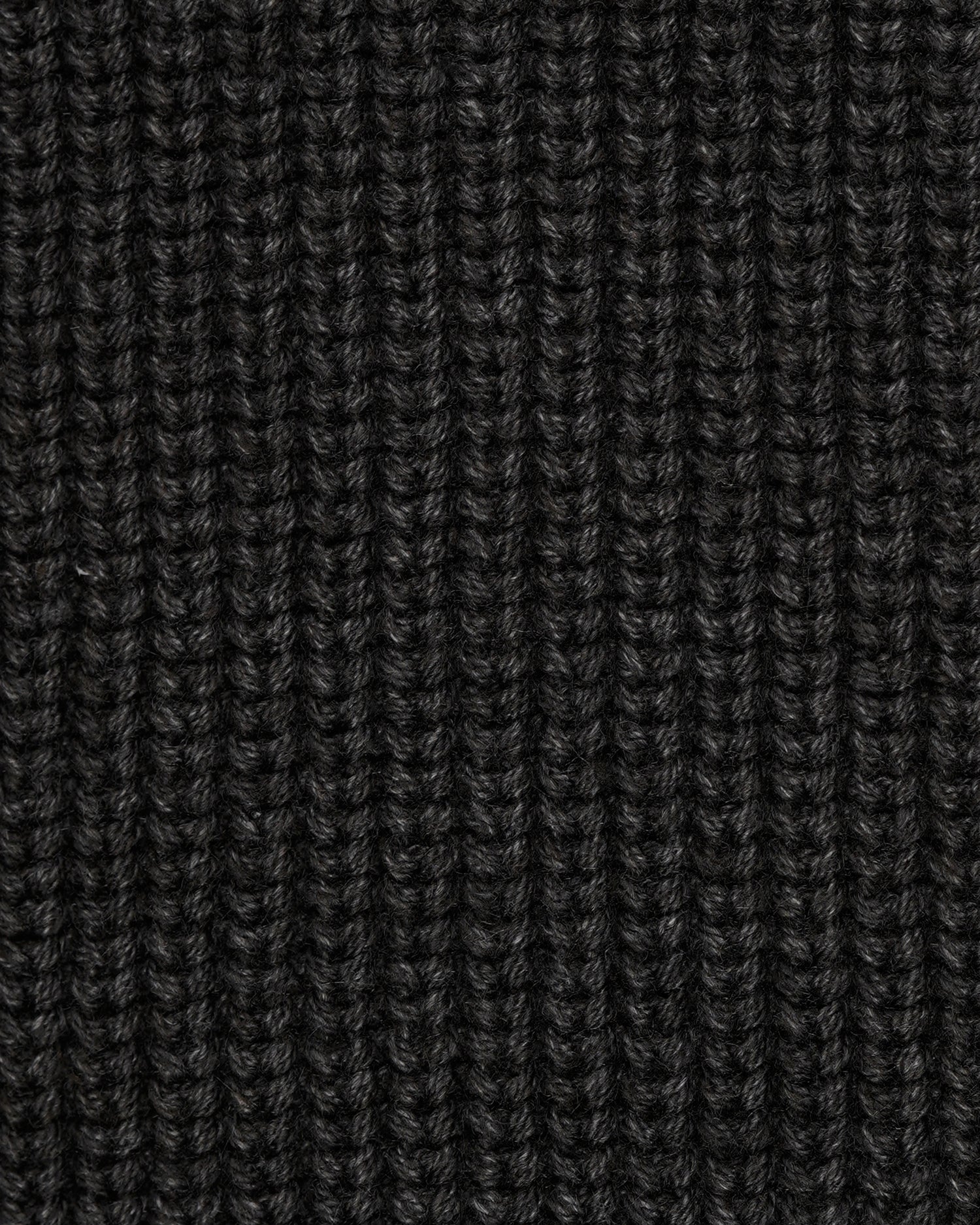 Naval Knitted Cotton Sweater | Dark Grey