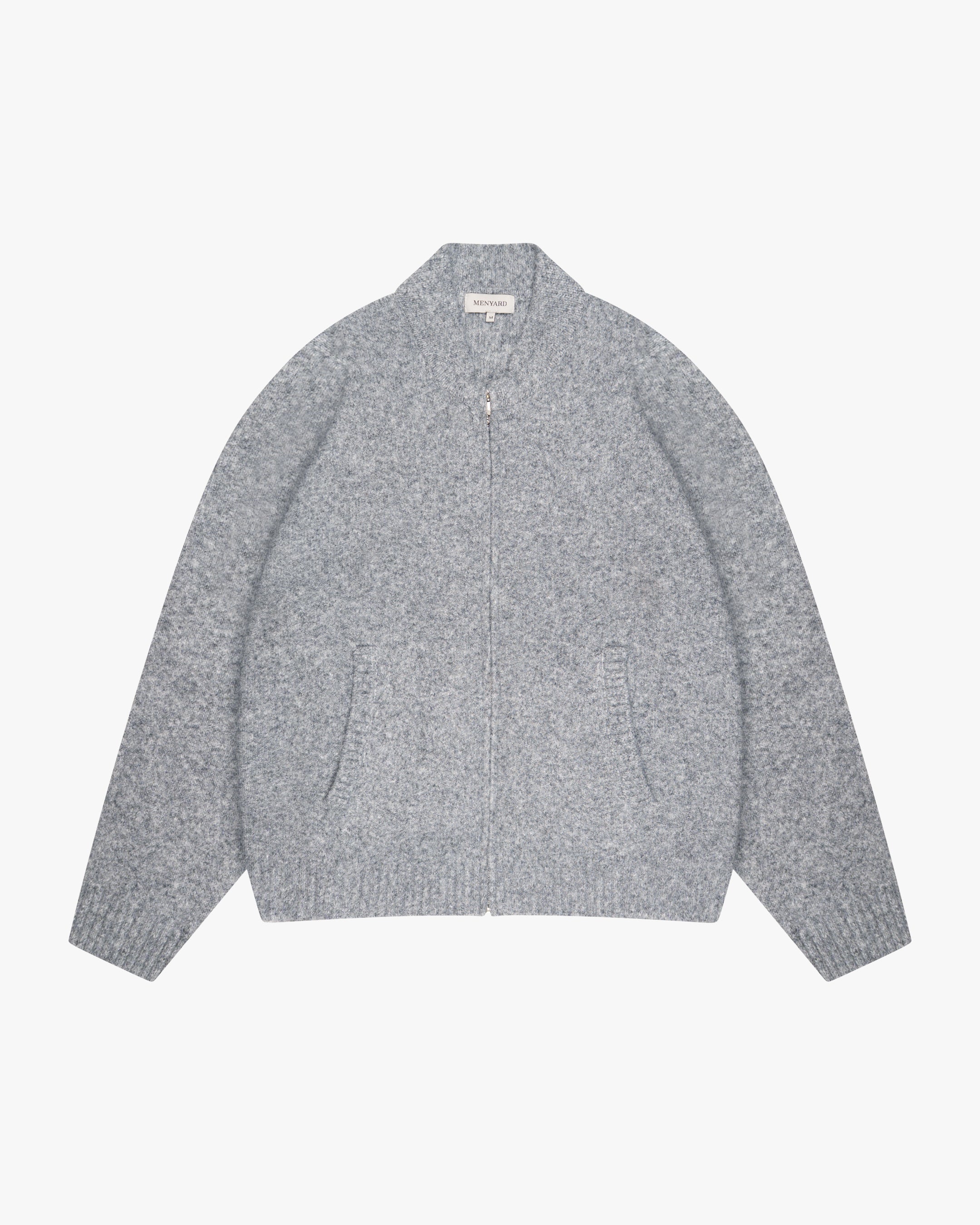 Signore Brushed Zip-Up Cardigan