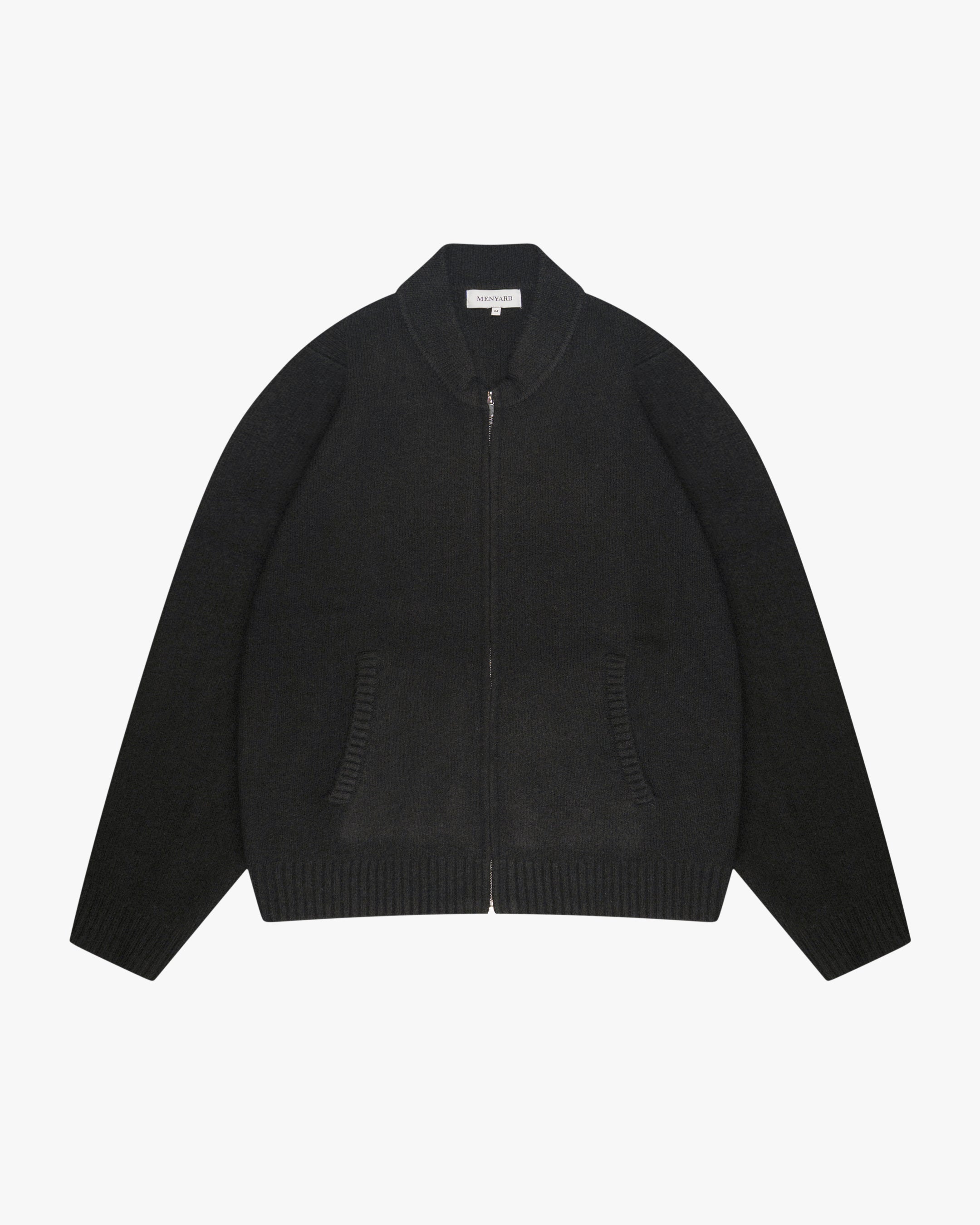 Signore Brushed Zip-Up Cardigan