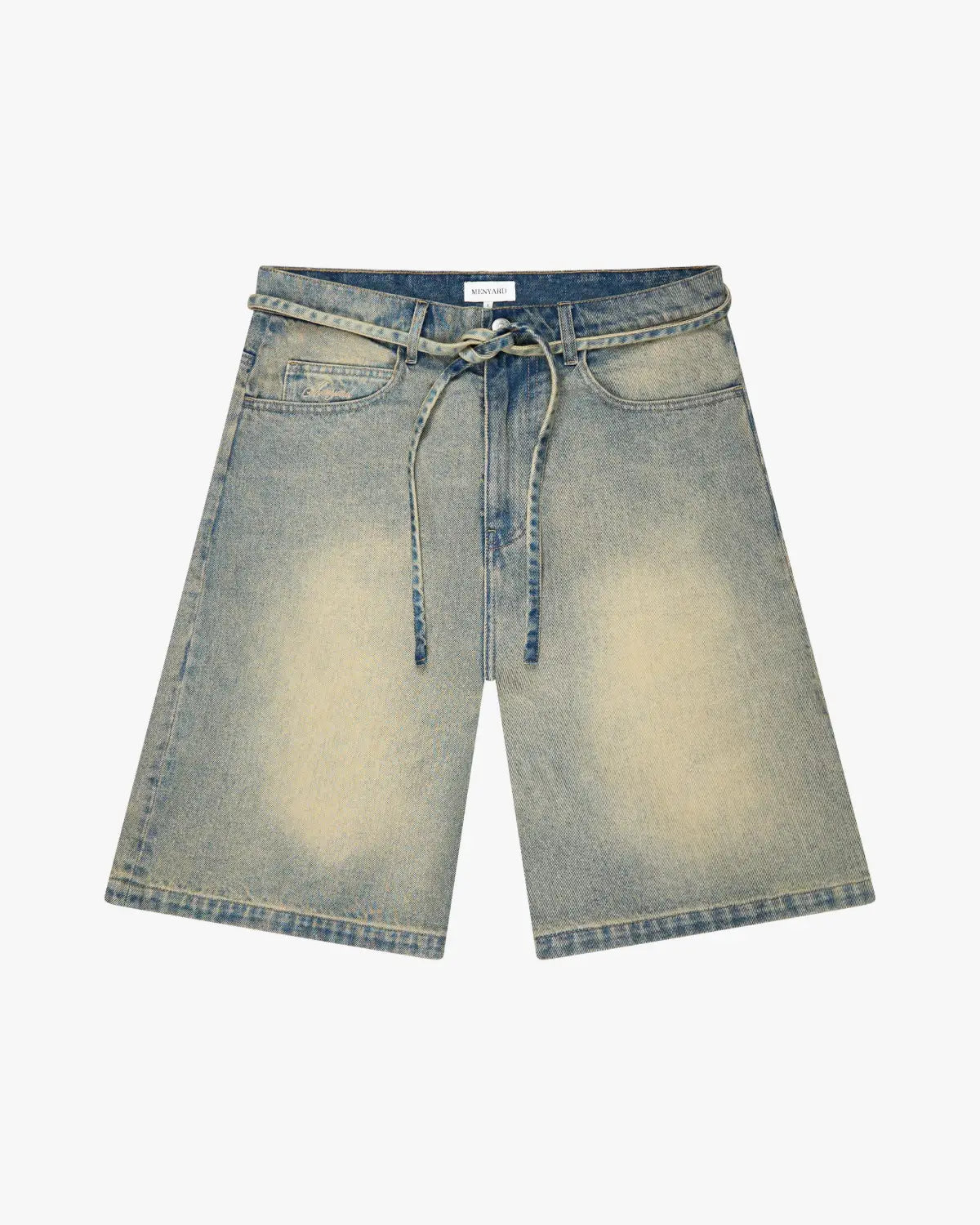 Menton Denim Jort | Stone Olive Wash