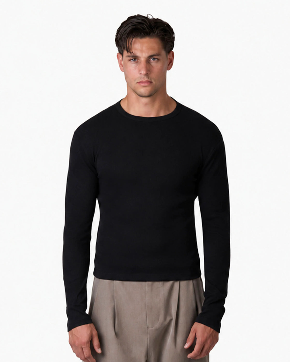Geripptes Langarmshirt