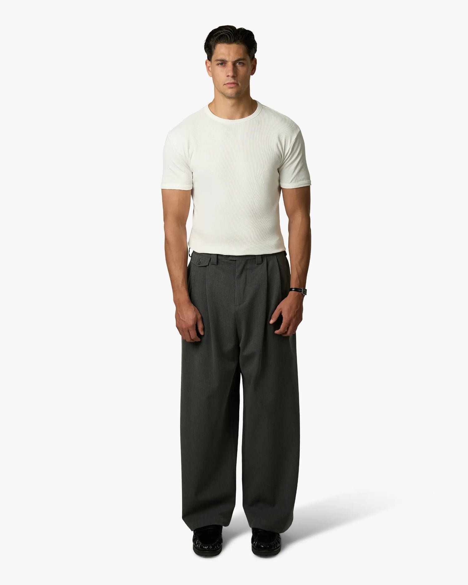 Ribbed T-Shirt | White