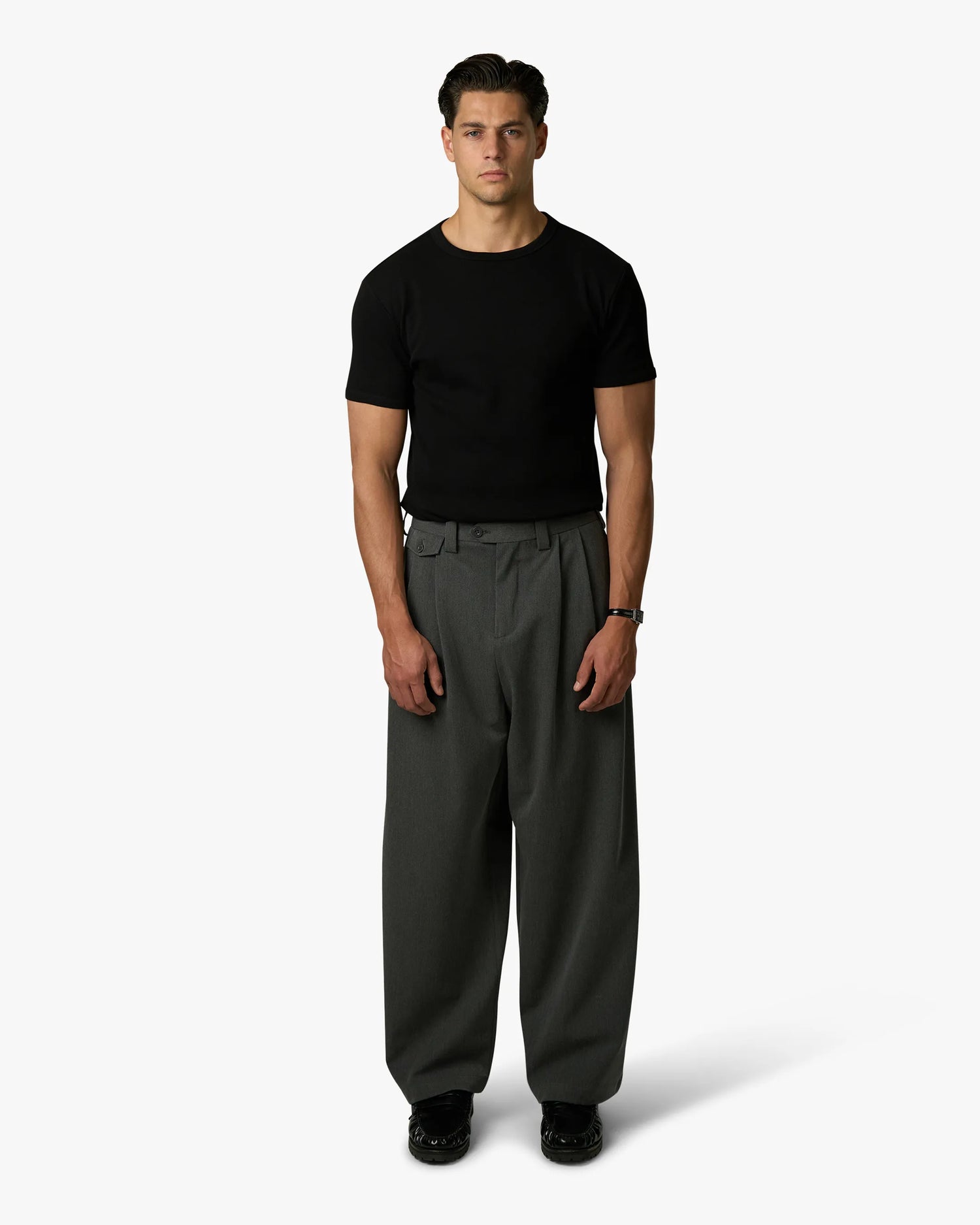 Ribbed T-Shirt | Black