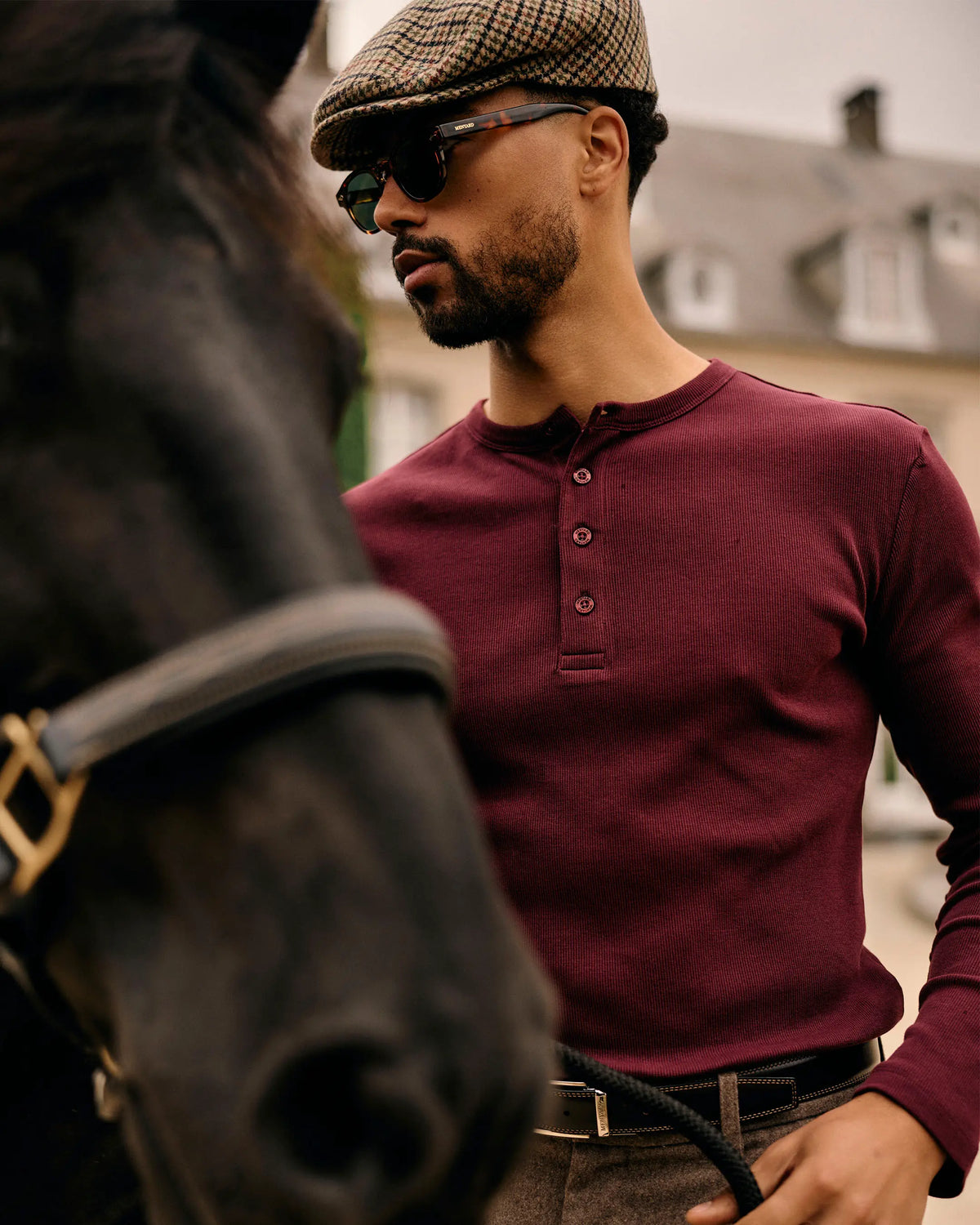 Henley Longsleeve | Burgundy