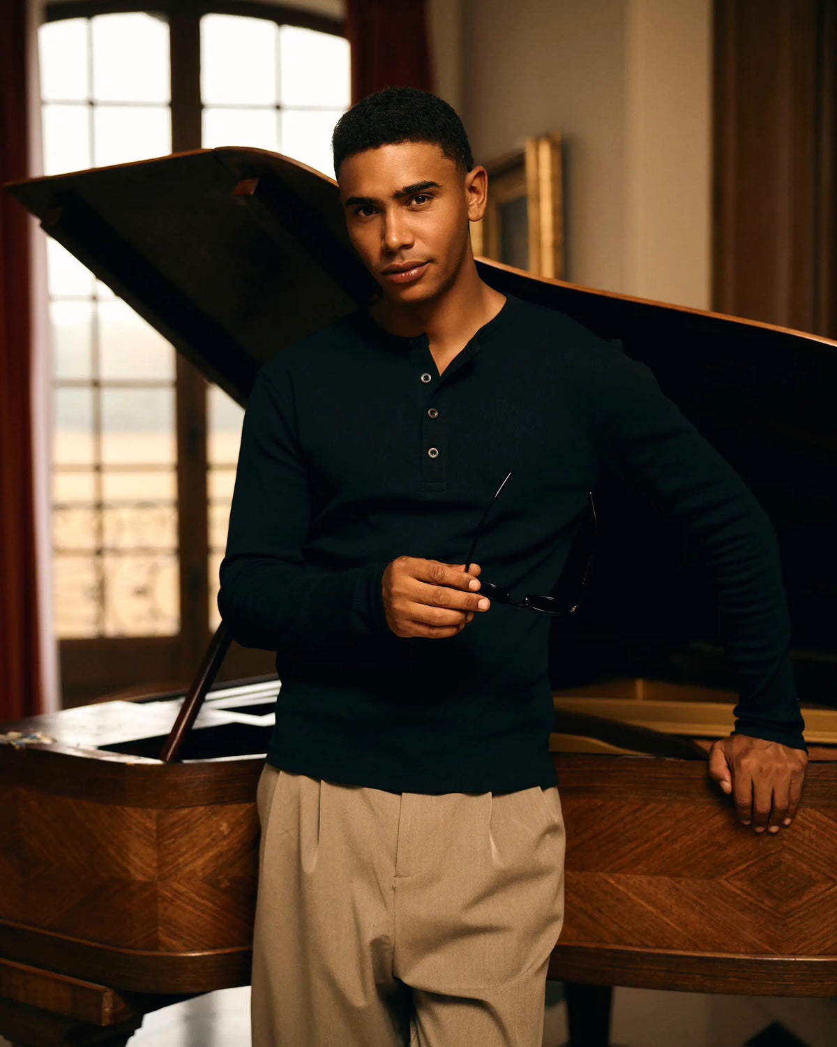 Henley Longsleeve | Black