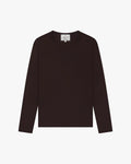 Ribbed Longsleeve Brown - FLATLAY 