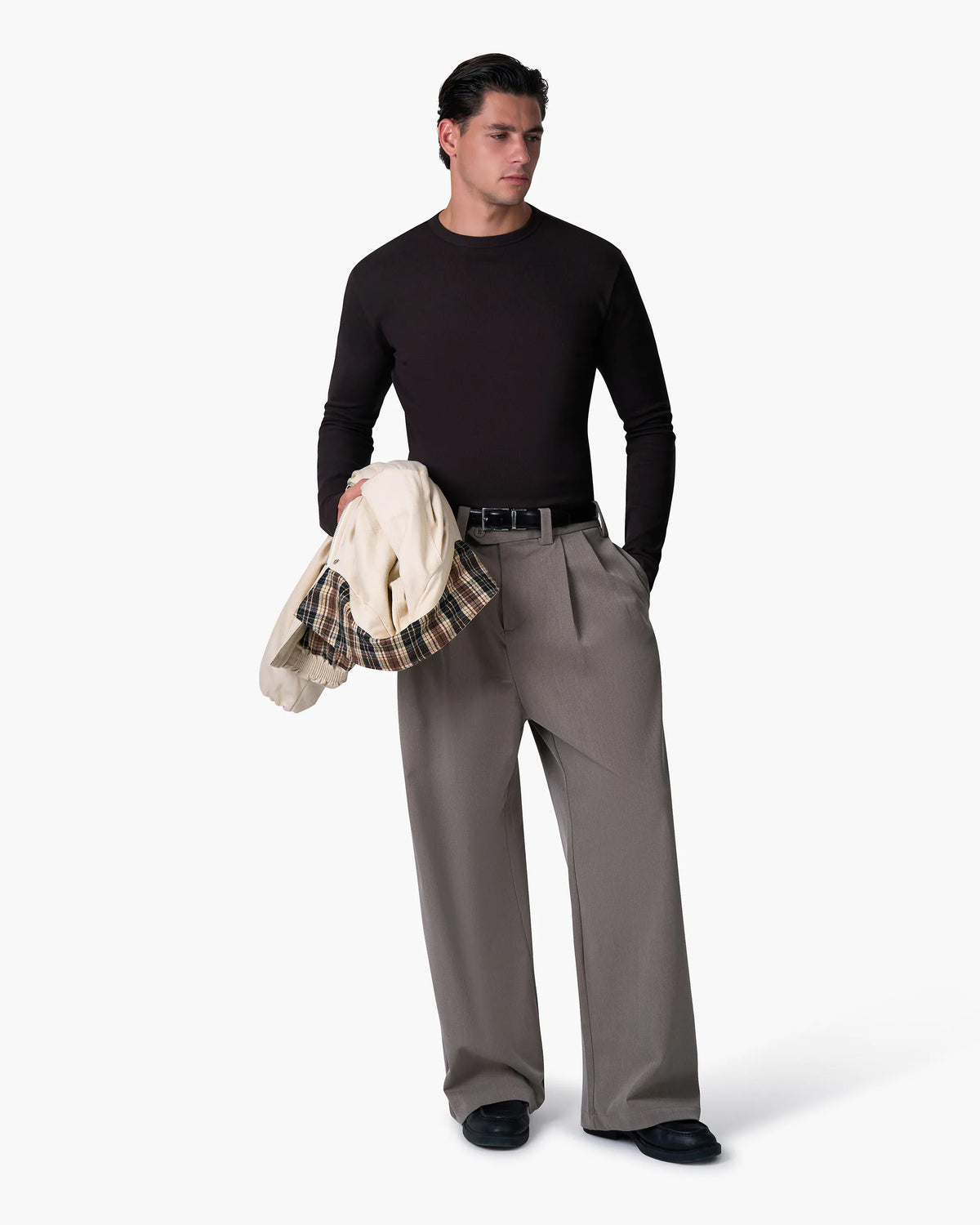 Geripptes Langarmshirt