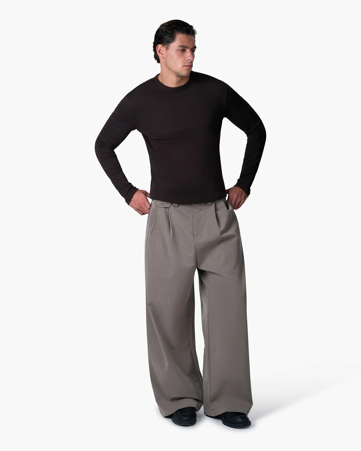 Geripptes Langarmshirt