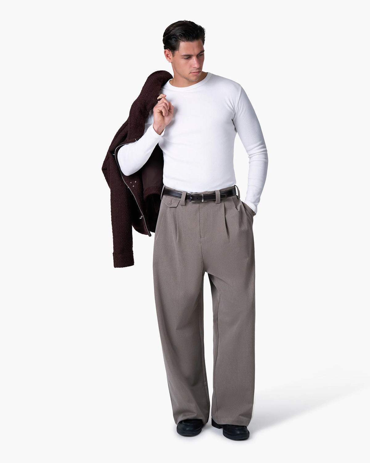 Geripptes Langarmshirt