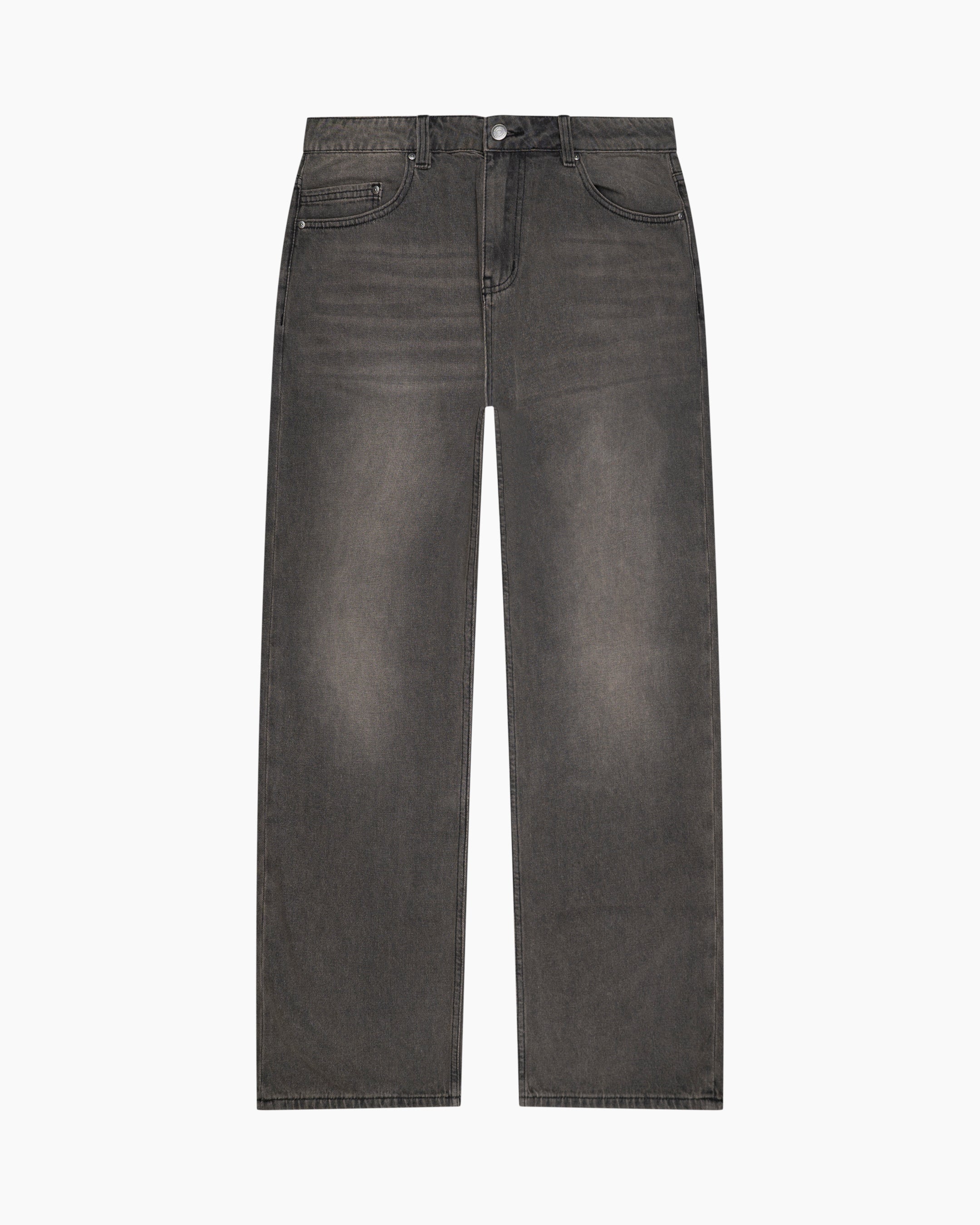 Riven Wide Jeans - Washed Grey | Menyard®