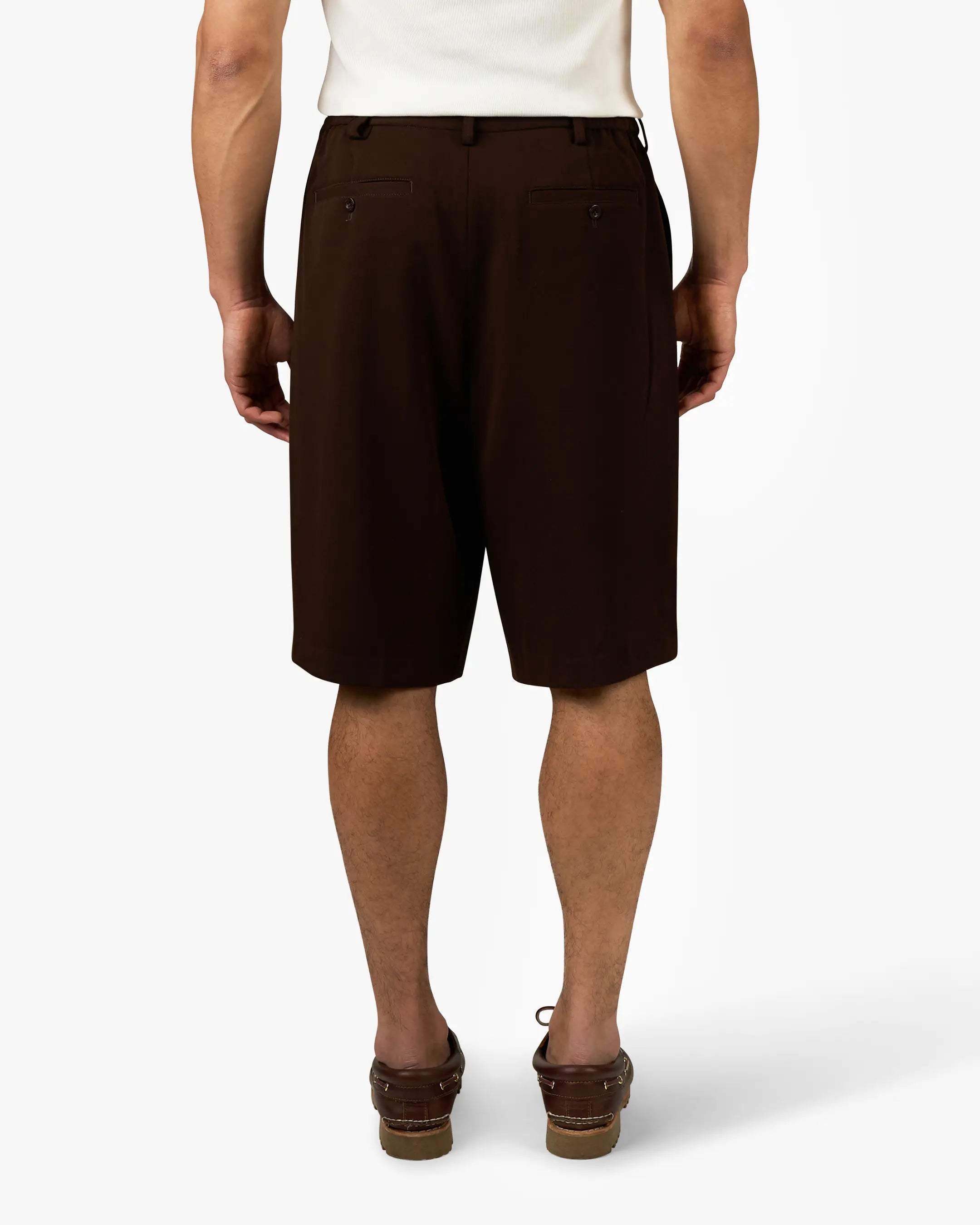 Orin Pleated Short | Brown