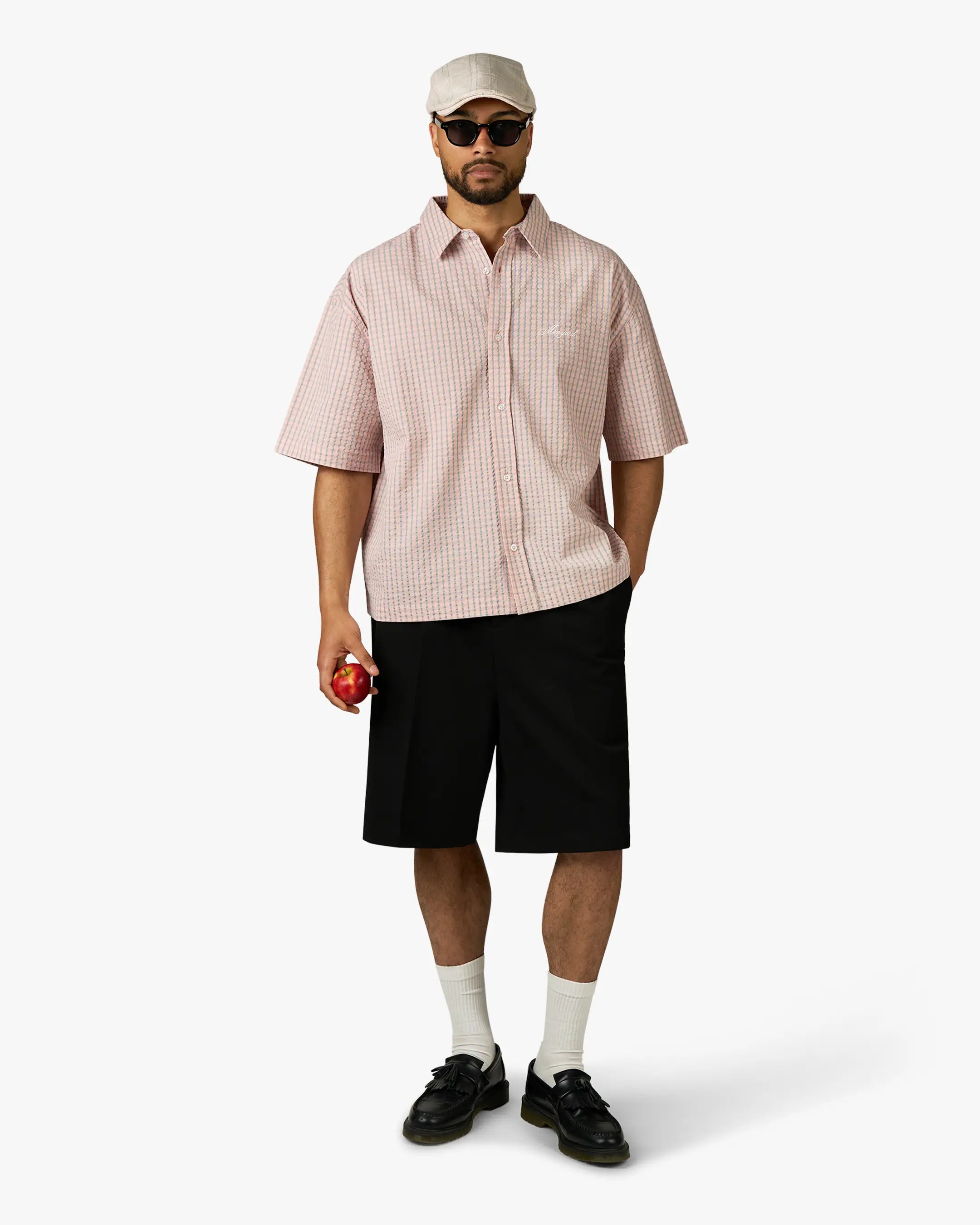 Fayence Short Sleeve Shirt | Light Pink