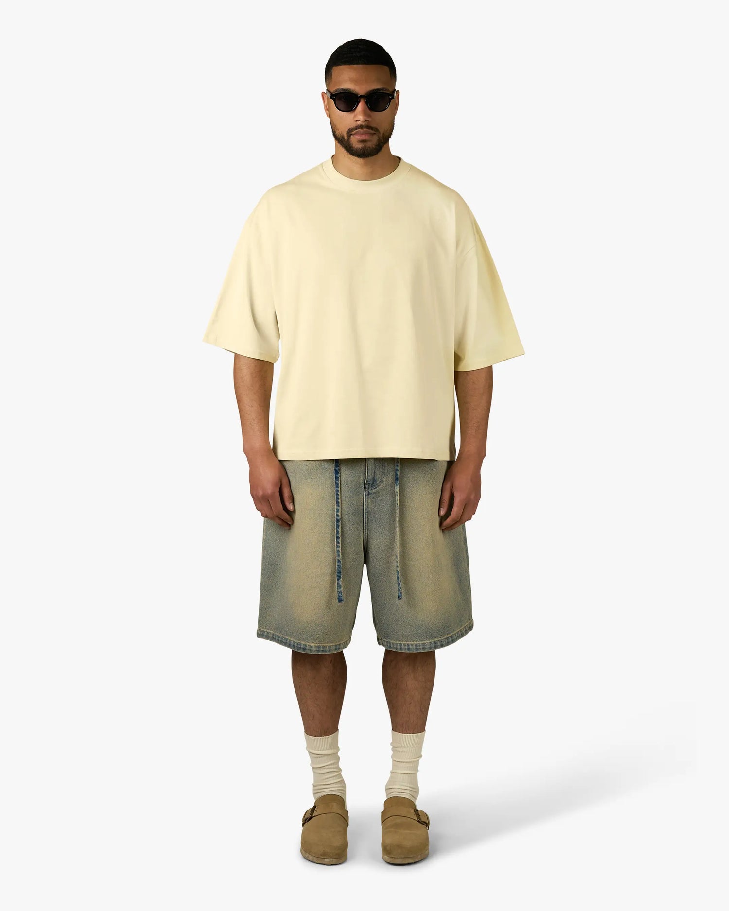 Blank Boxy T-Shirt | Butter Yellow