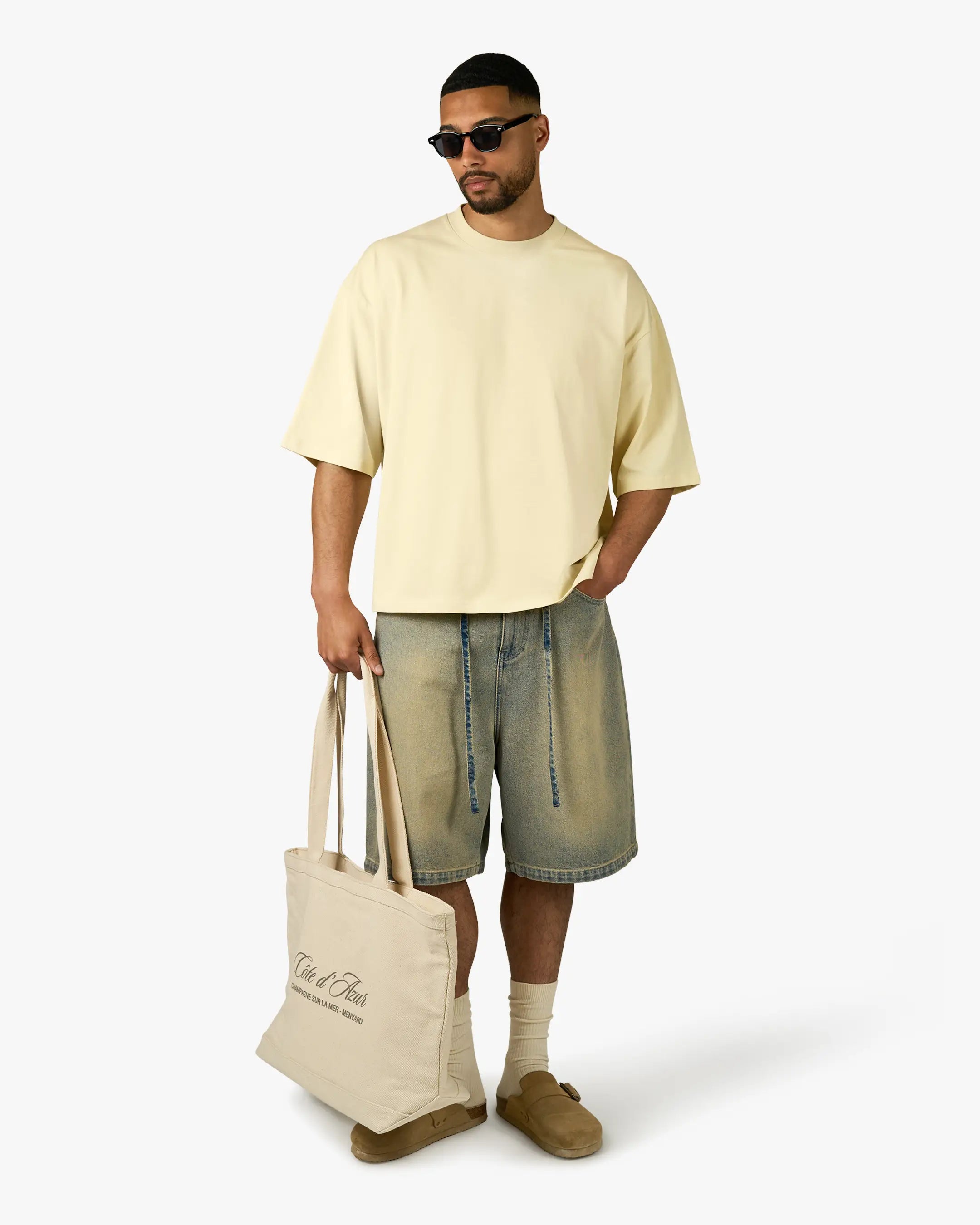 Blank Boxy T-Shirt | Butter Yellow