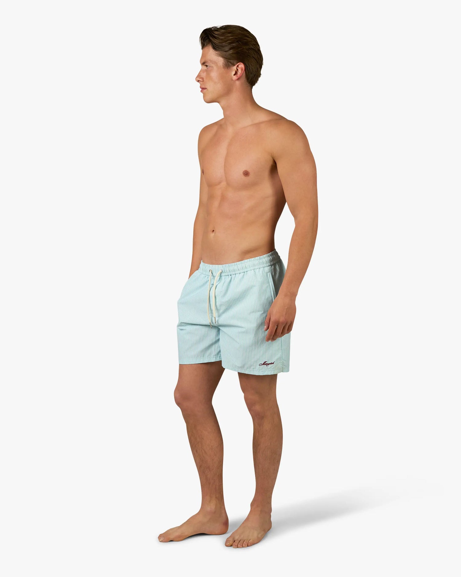 Croisette Swimshort | Light Blue/White
