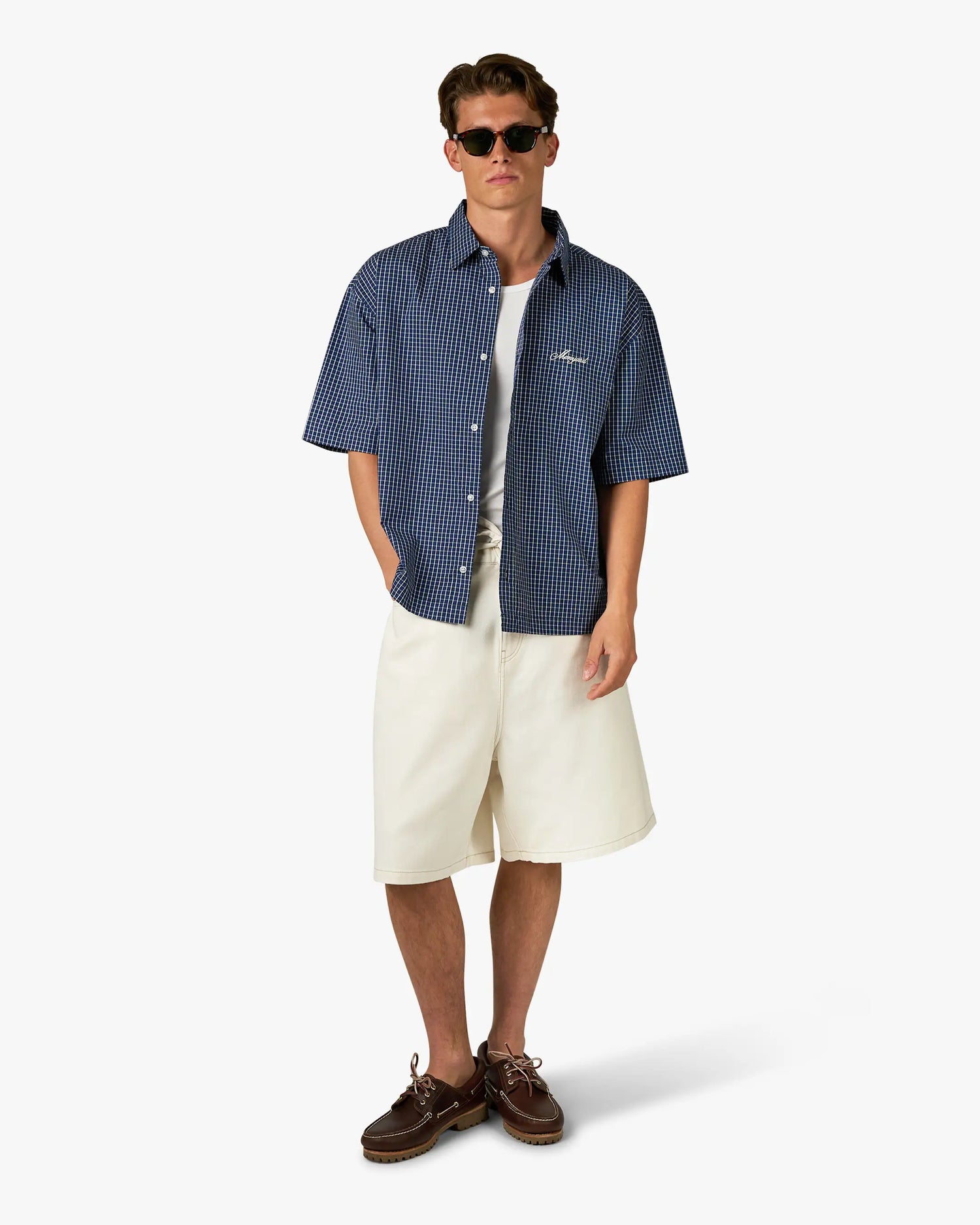 Menton Denim Jort | Ecru