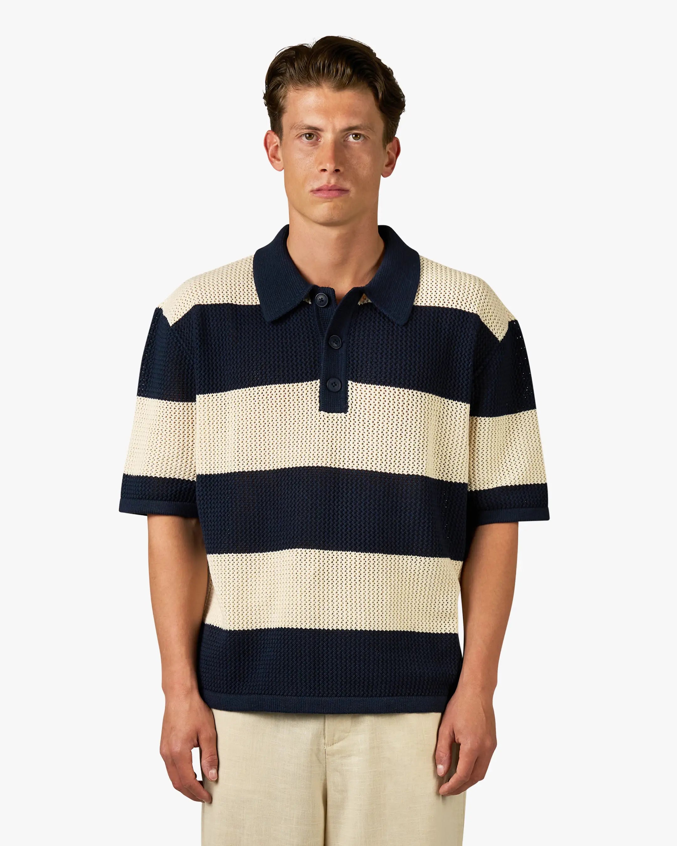 endlessmade poloシャツ Anholt Cotton Crepe Polo