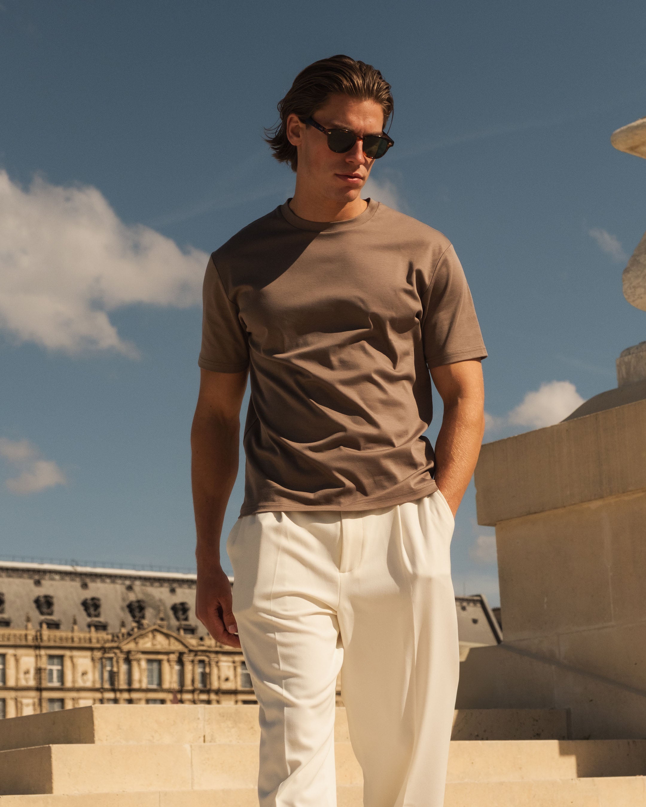 Maritime T-shirt | Taupe