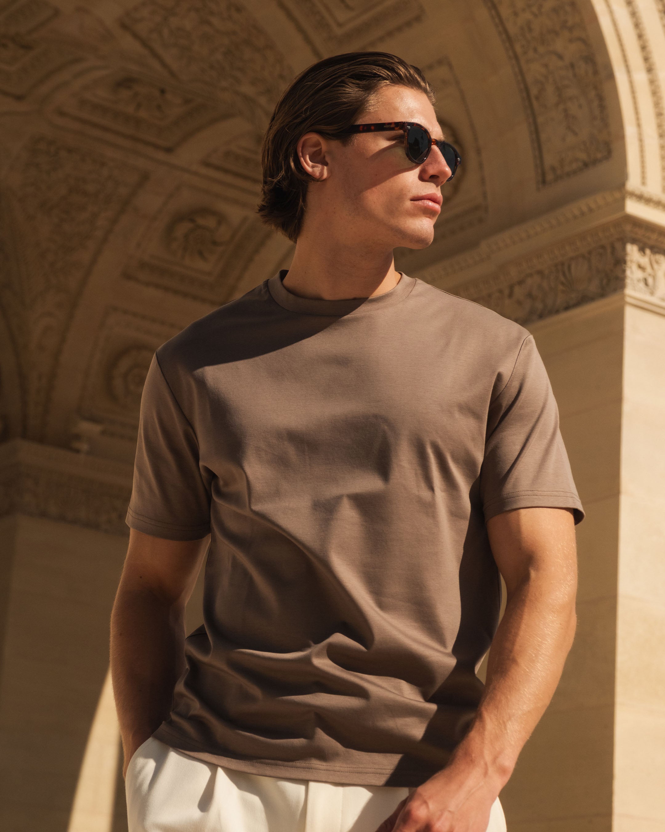 Maritime T-shirt | Taupe