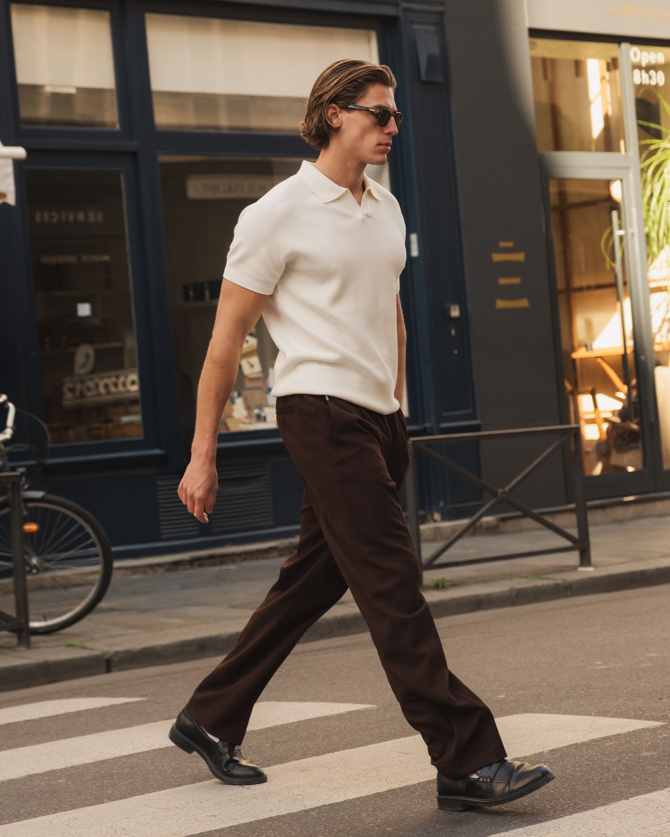 Fender Straight Pants | Brown