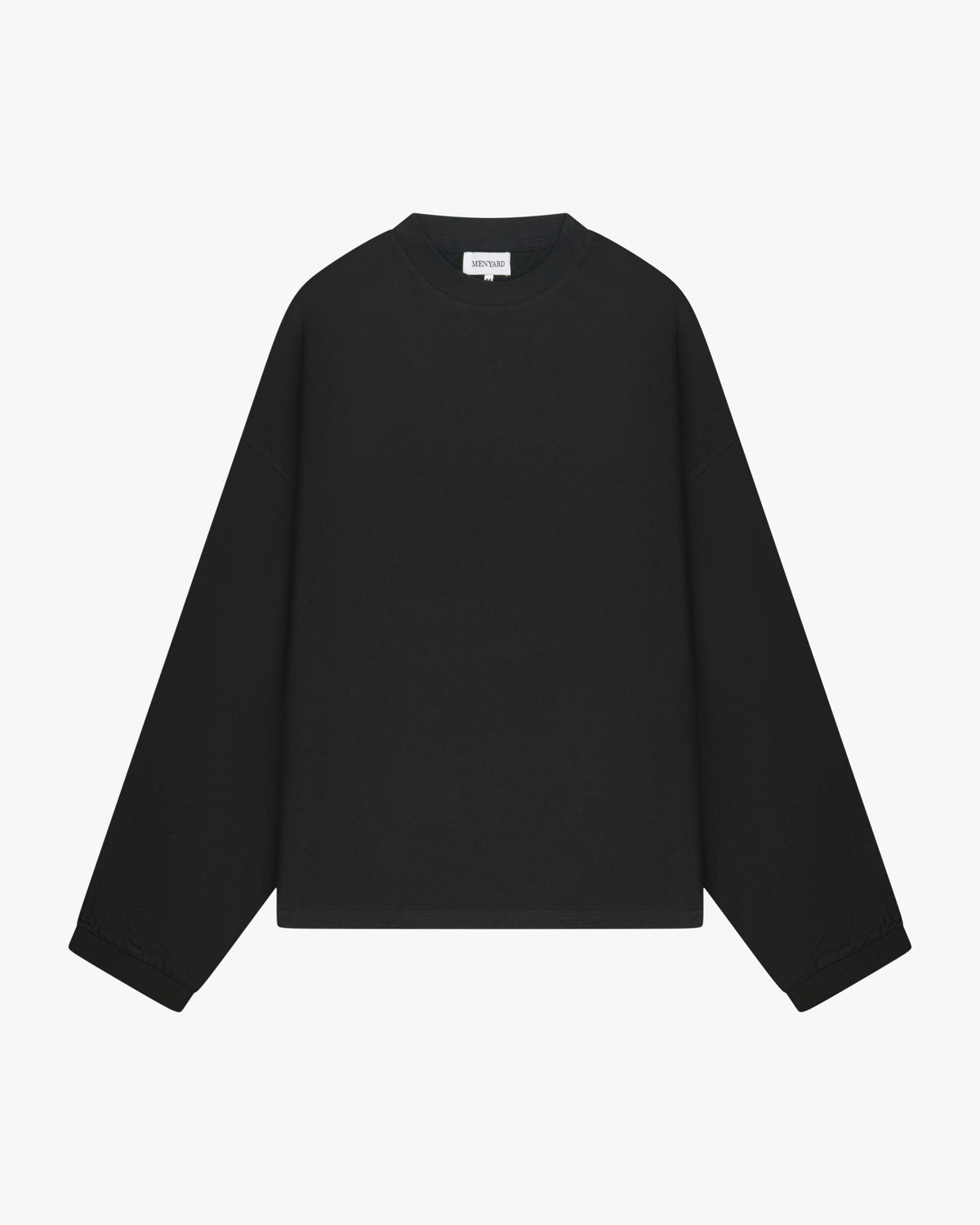 Oversized Blank Longsleeve | Black flatlay