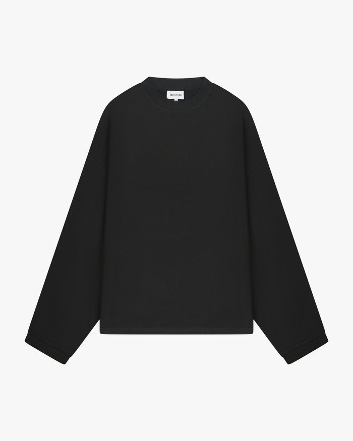 Oversized Blank Longsleeve | Black