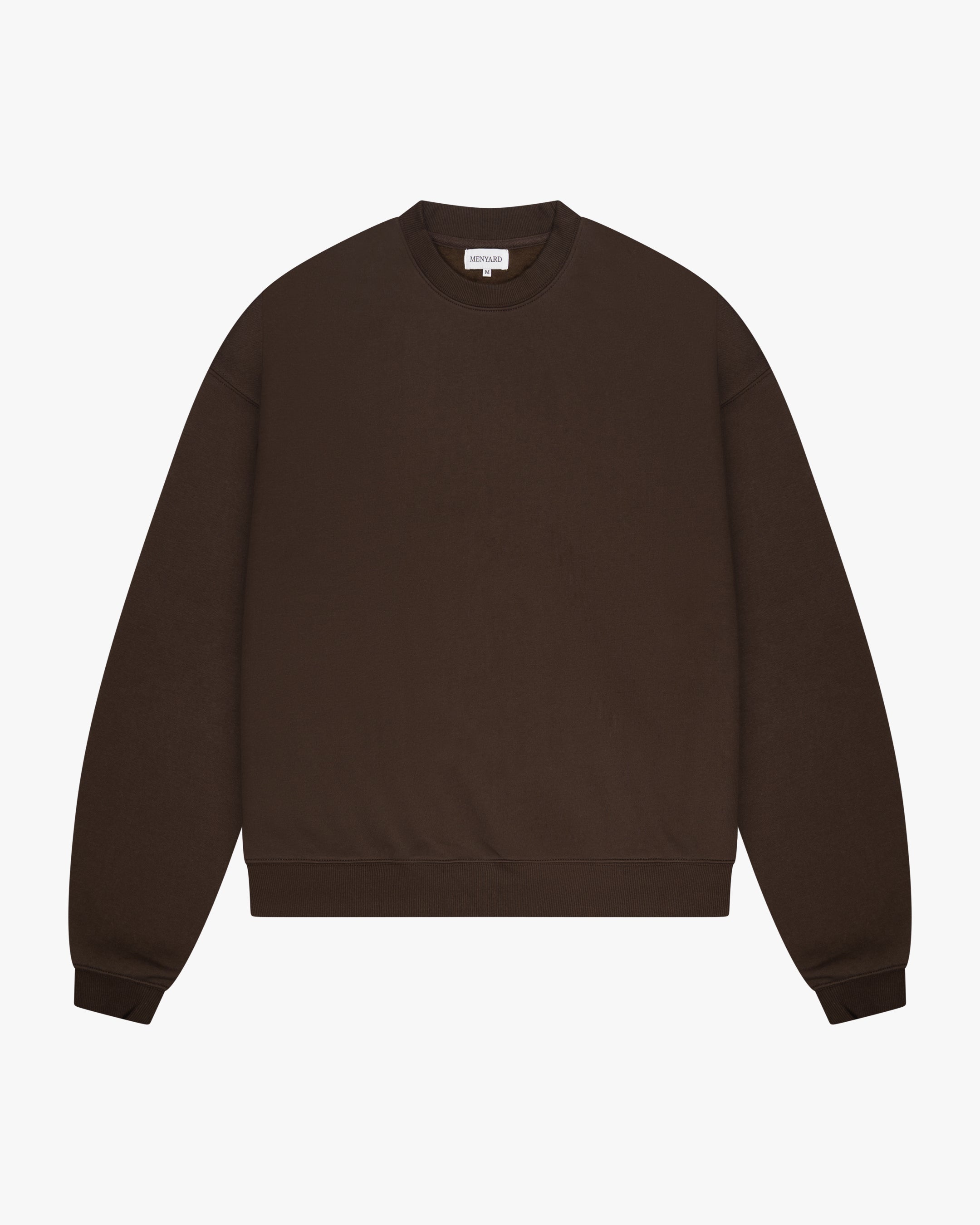 Signature Cotton Oversized Sweater - Brown | Menyard ®
