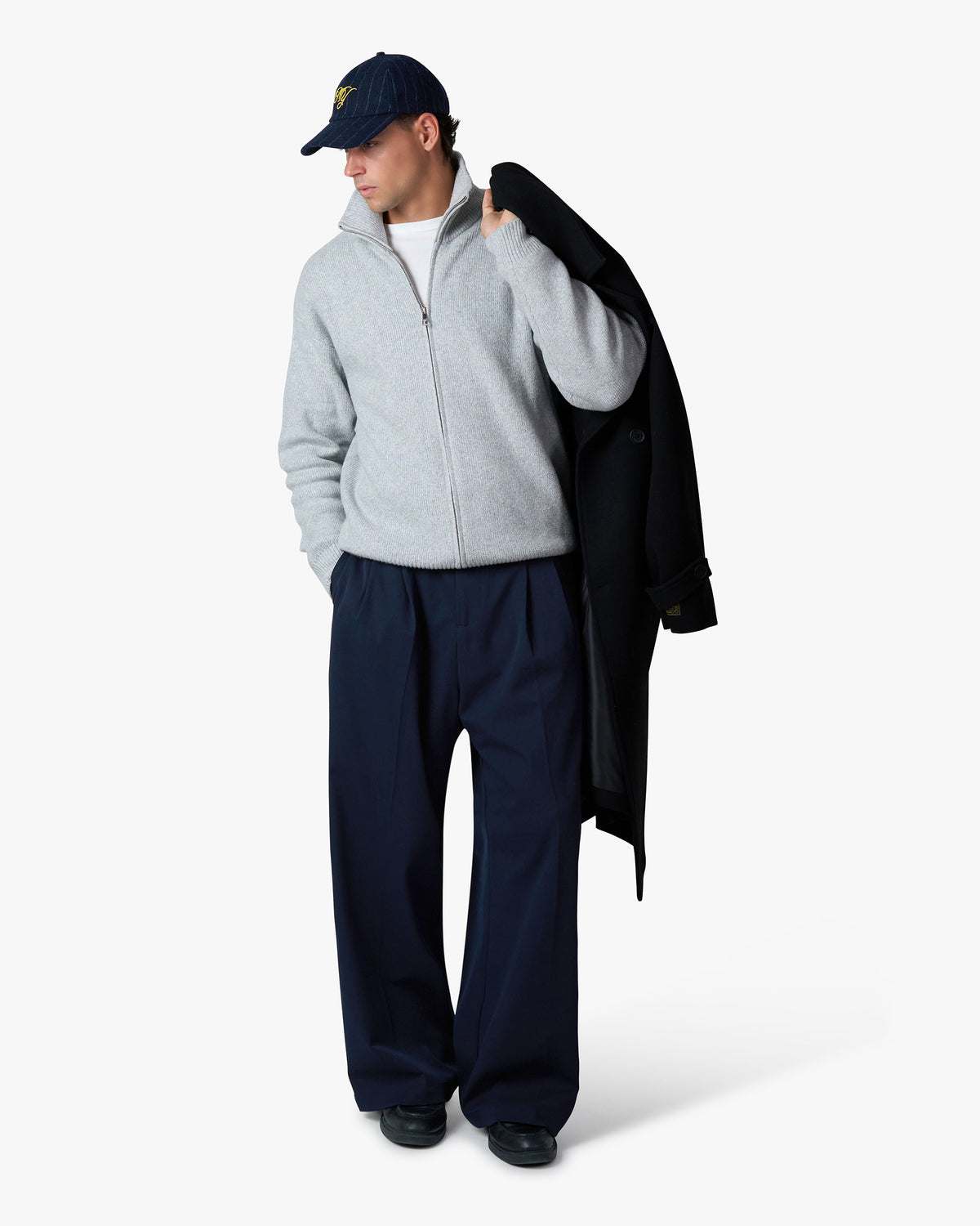 Ventura Baumwoll-Strickjacke mit Reißverschluss