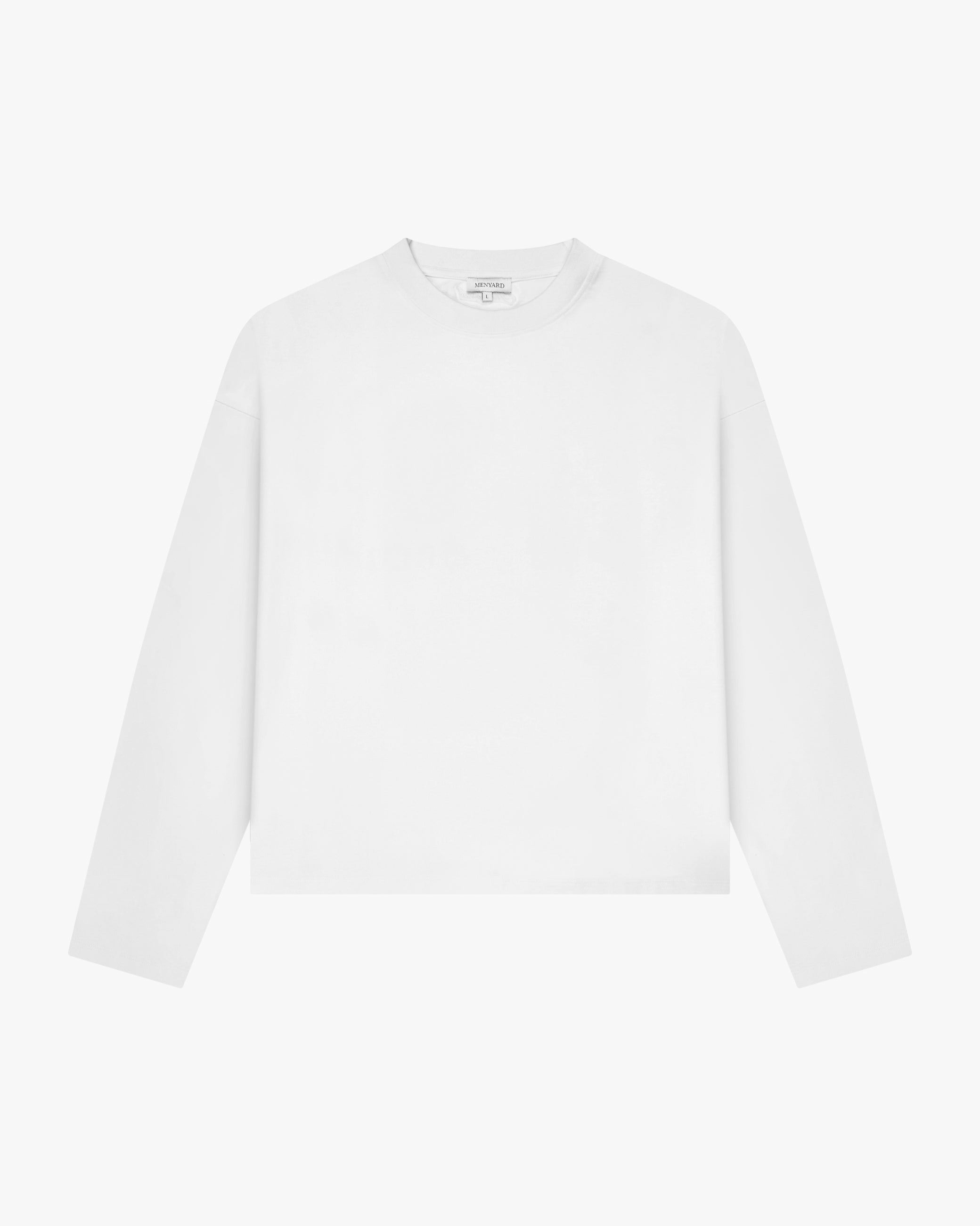 Blank Boxy Longsleeve | White