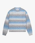 Aria Oversized Gradient Sweater | Blue flatlay