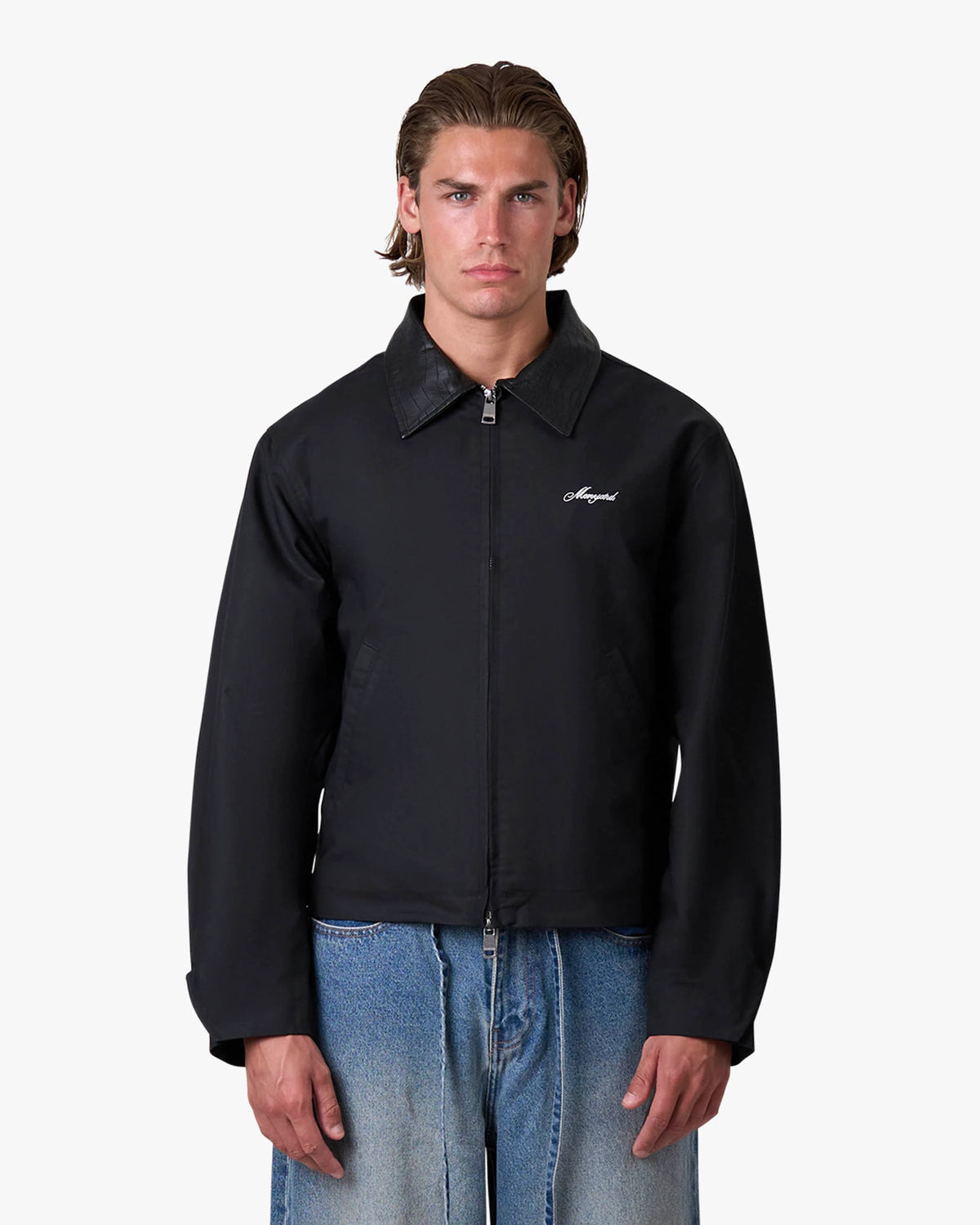 Avenue Cotton Balloon Jacket | Black/Black