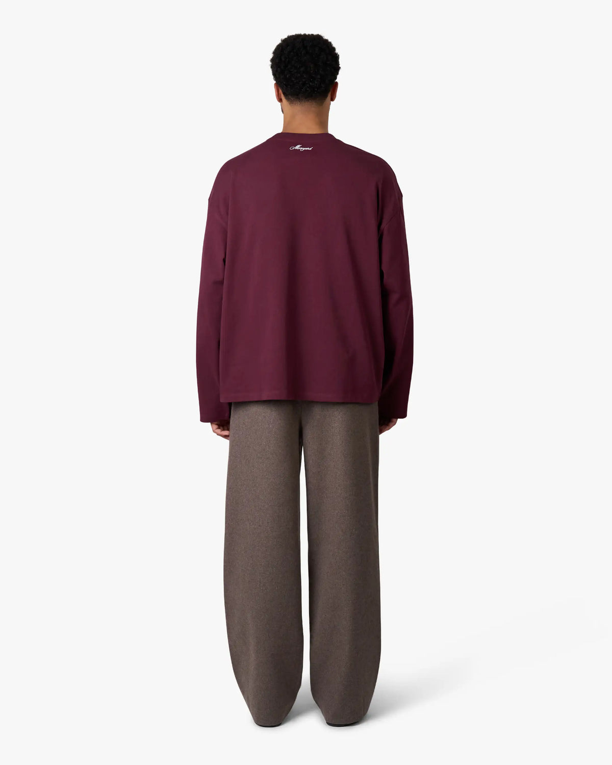 Blank Boxy Longsleeve | Burgundy