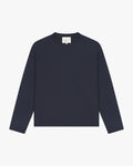 Blank Boxy Longsleeve | Navy flatlay