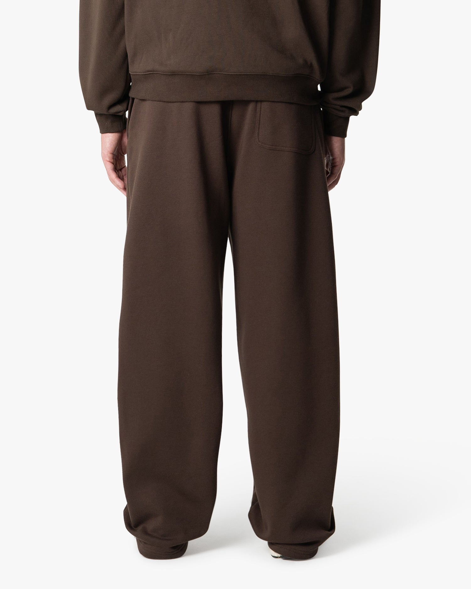 Oversized Blank Sweatpants | Brown
