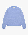 Brixton Wool-Blend Brushed Sweater | Blue flatlay
