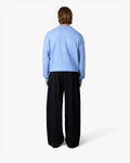 Brixton Wool-Blend Brushed Sweater | Blue