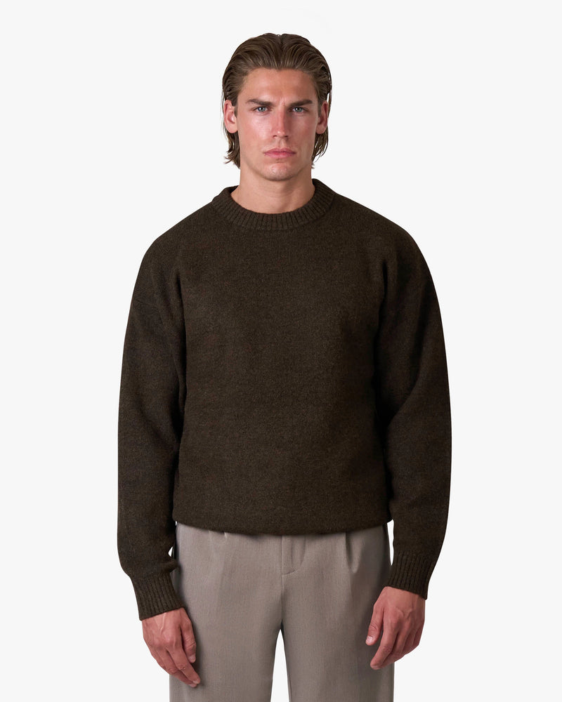 Brixton Pullover aus Wollmischung mit gebürsteter Oberfläche