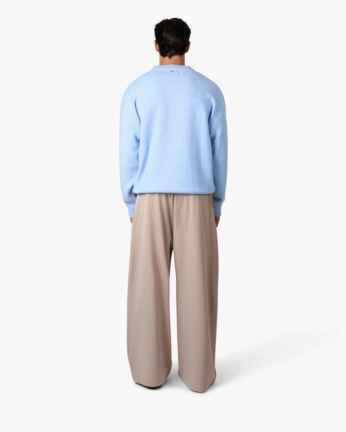 Brixton Wool-Blend Brushed Sweater | Light Blue