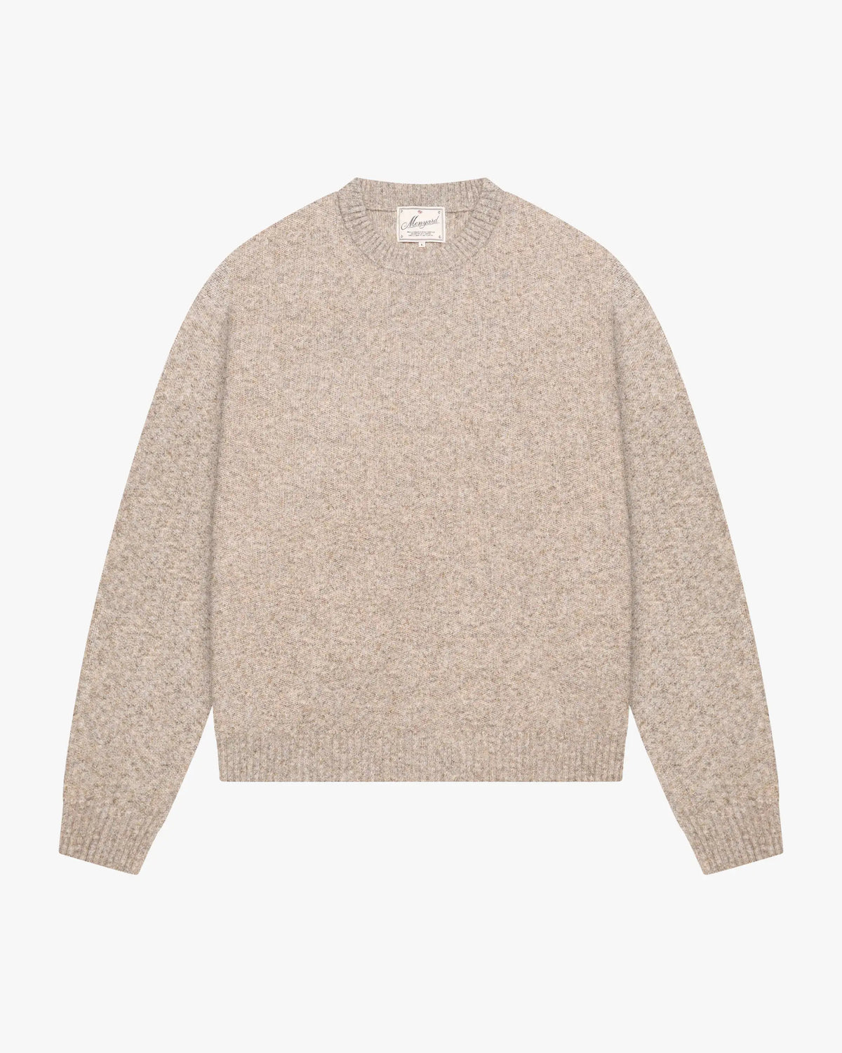 Brixton Wool-Blend Brushed Sweater | Light Brown flatlay