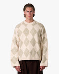 Diamond Sweater | Beige/Ecru