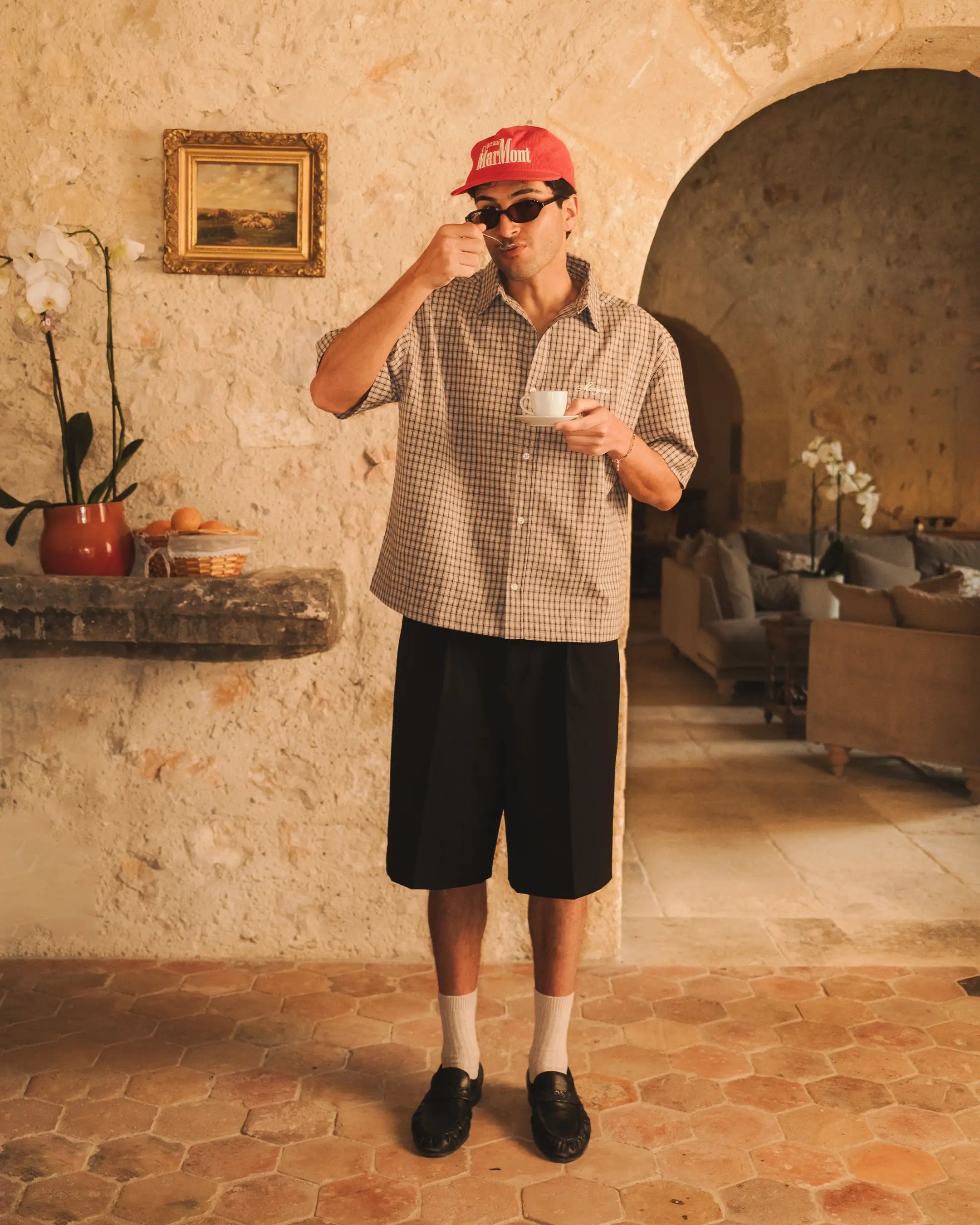 Fayence Short Sleeve Shirt | Light Brown