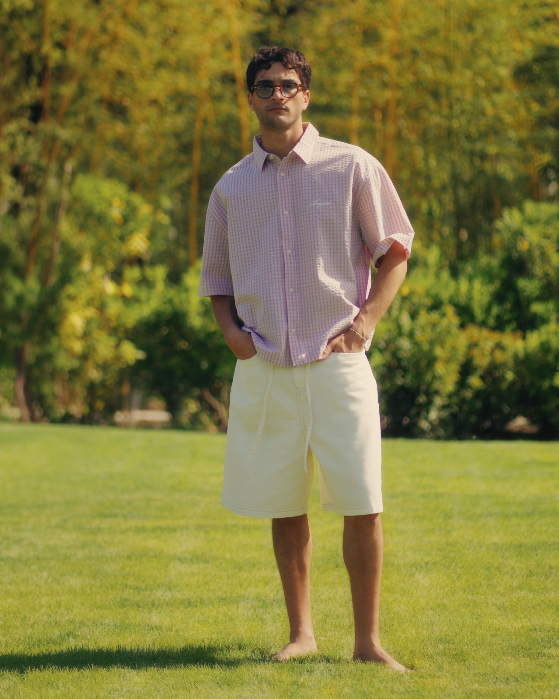 Fayence Short Sleeve Shirt | Light Pink