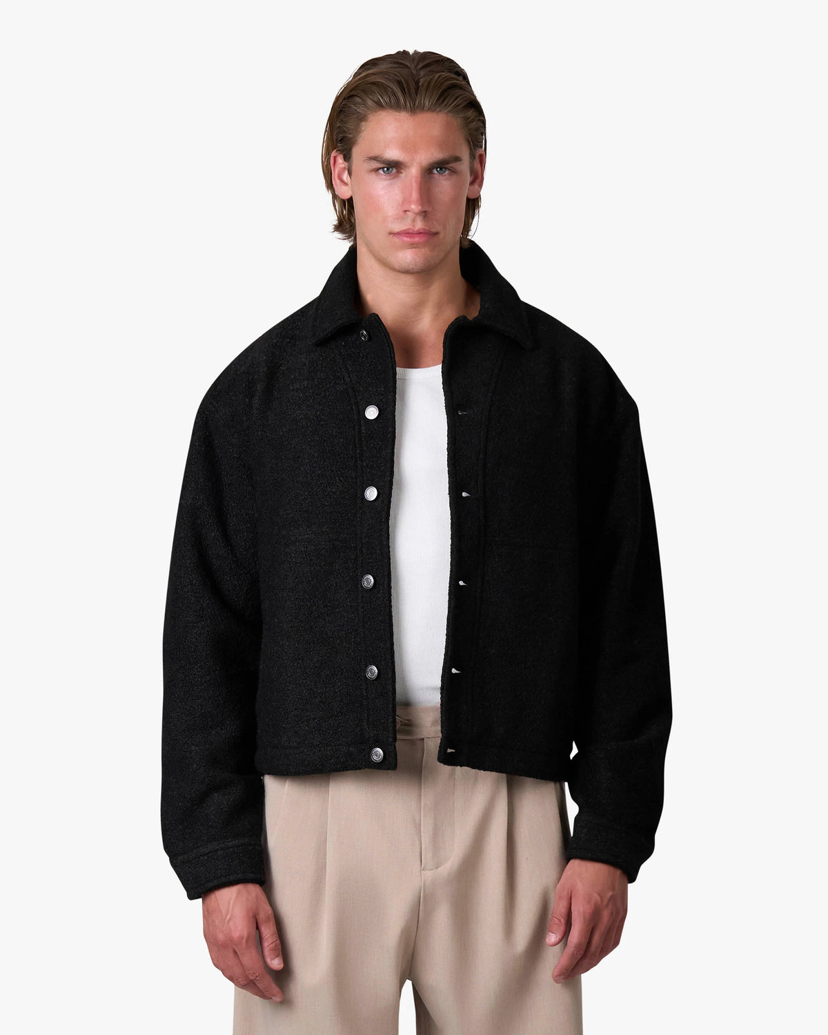 Harlem Boucle Jacket | Black